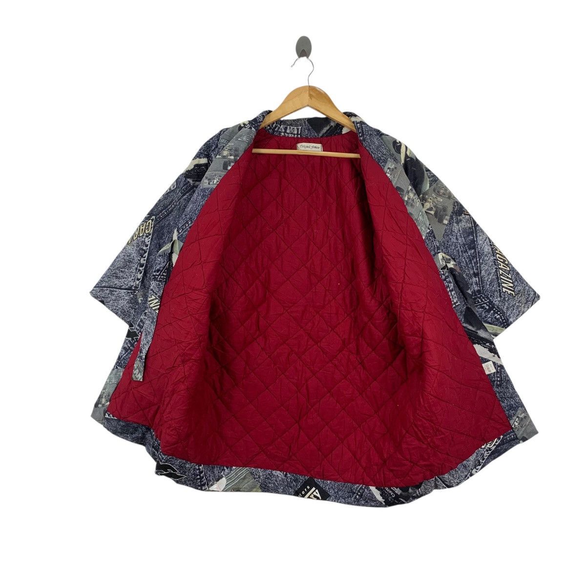 Vintage Vintage 70s KIMONO FERRARI JAPAN Patchwork AOP Robe Coat Size US XXL / EU 58 / 5 - 7 Thumbnail