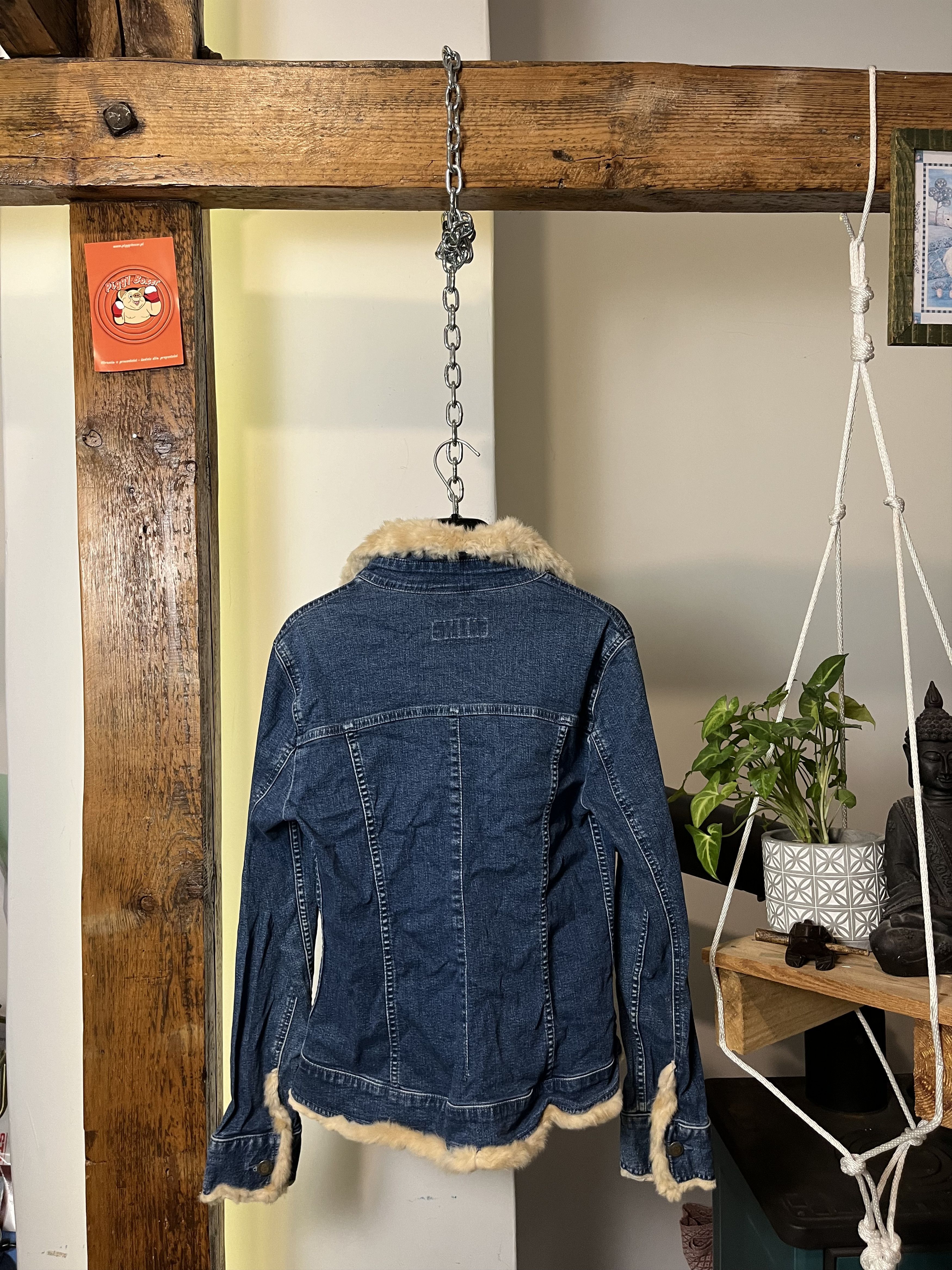 If Six Was Nine × Japanese Brand If Six Was Nine Style Real Fur Hoodie Denim Jacket Size US S / EU 44-46 / 1 - 2 Thumbnail