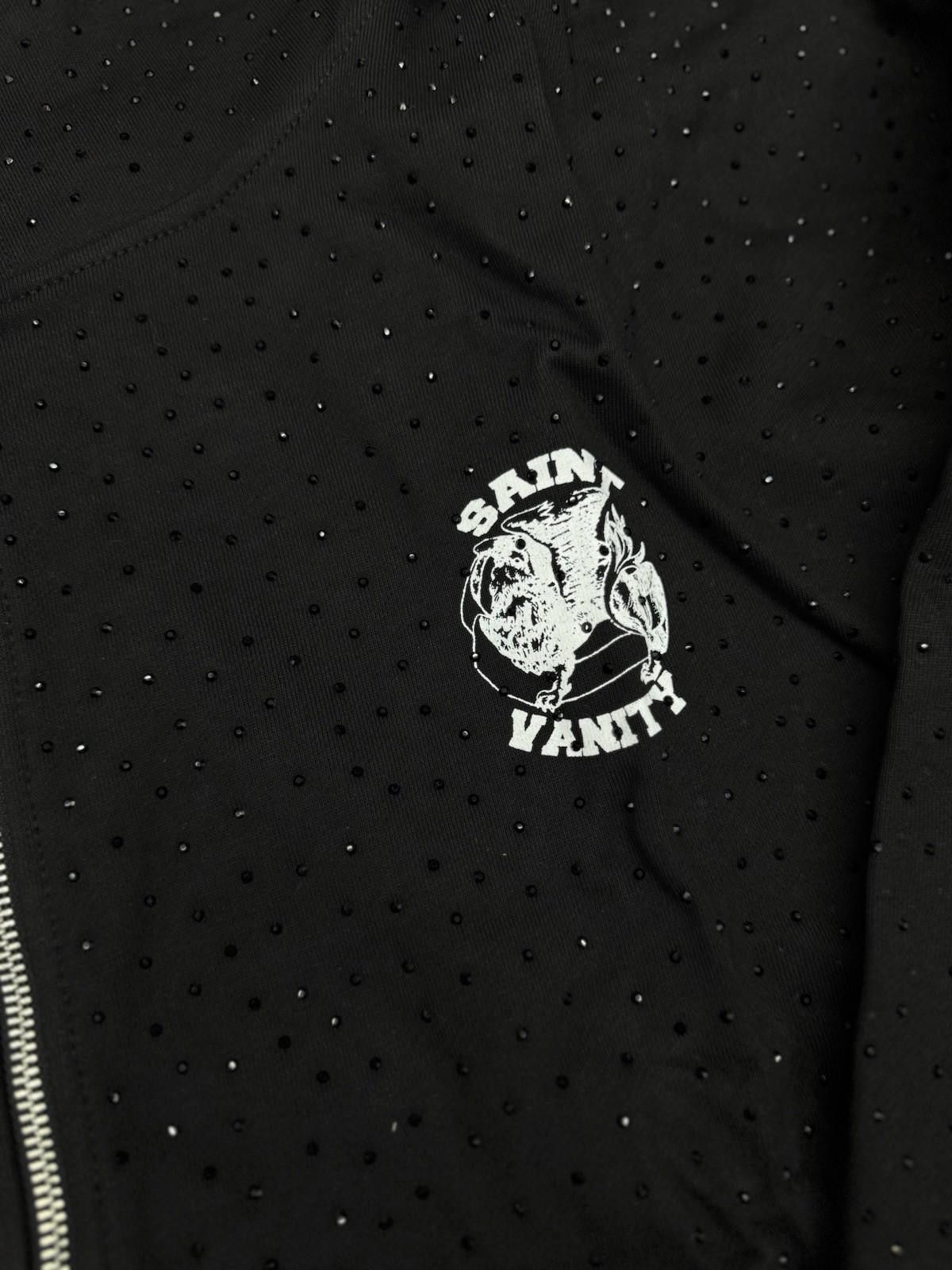 Saint Vanity Size Large - Saint Vanity Hoodie Black Rhinestone Zip Up Size US L / EU 52-54 / 3 - 4 Thumbnail