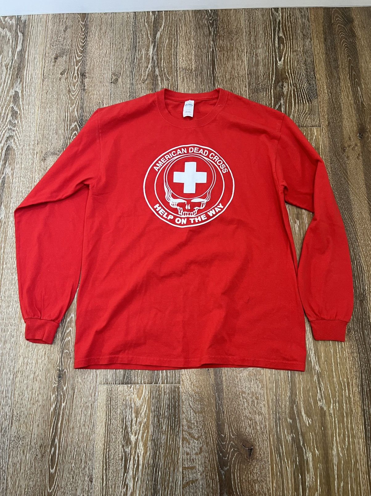 Grateful Dead American Dead Cross Help On The Way! T-shirt Size US L / EU 52-54 / 3 - 1 Thumbnail