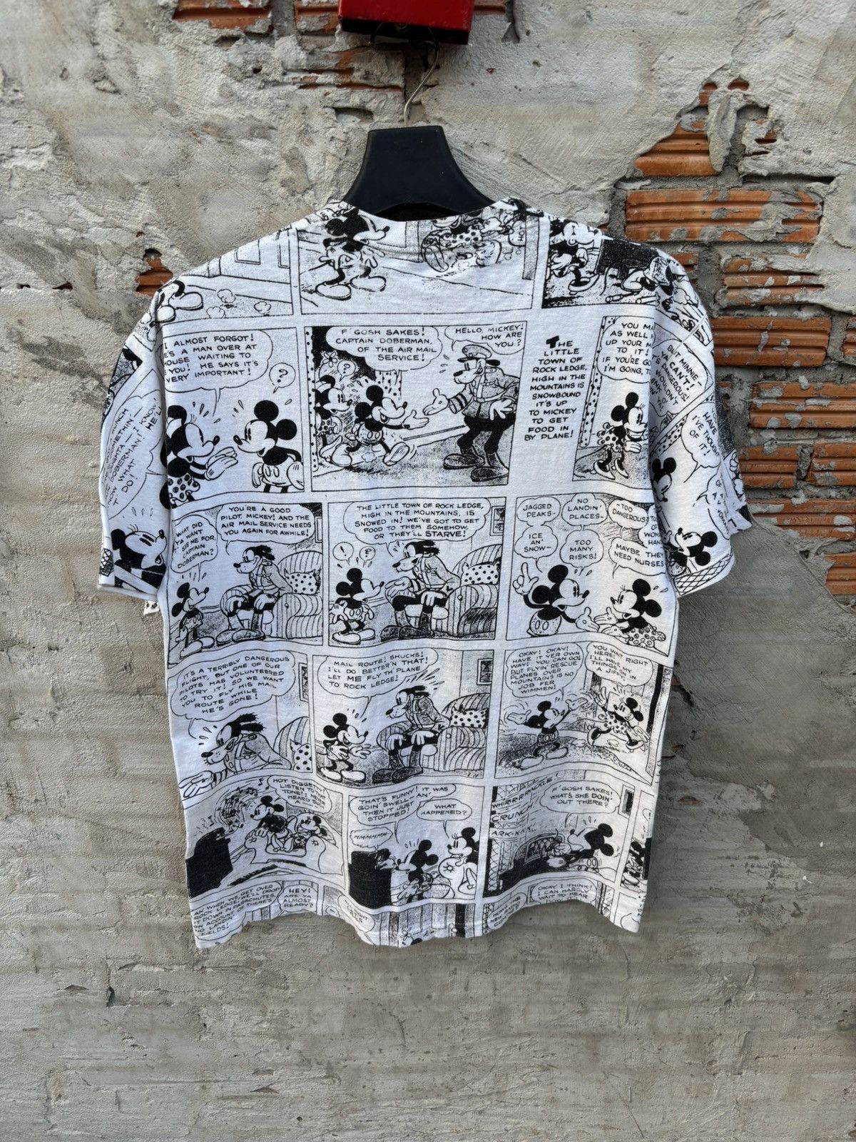 Vintage Vintage 90s Mickey Mouse Comic Strip All Over Print Size US L / EU 52-54 / 3 - 7 Thumbnail