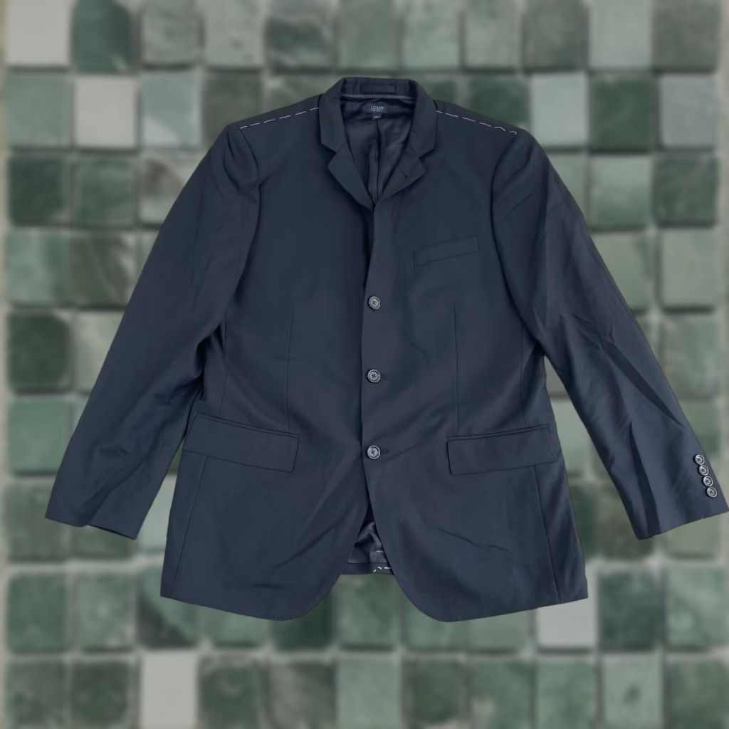 J.Crew VINTAGE J Crew Ludlow Sports Coat Blazer Men 42R Navy Blue Loro Piana Italian Wool Blazer Jacket Suit Jacket Women? Size 42R - 1 Thumbnail