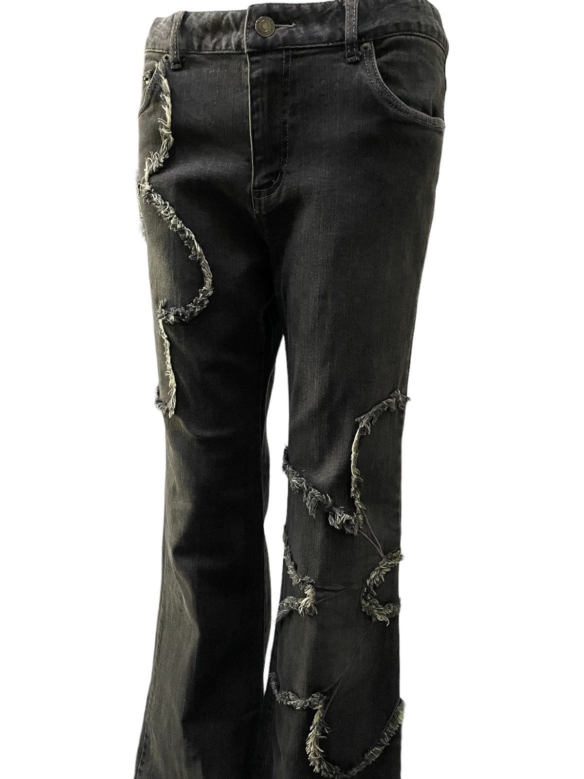 Hysteric Glamour × semanticdesign Emma James Distressed Frayed Art Flower Flower Jeans Size US 30 / EU 46 - 3 Thumbnail
