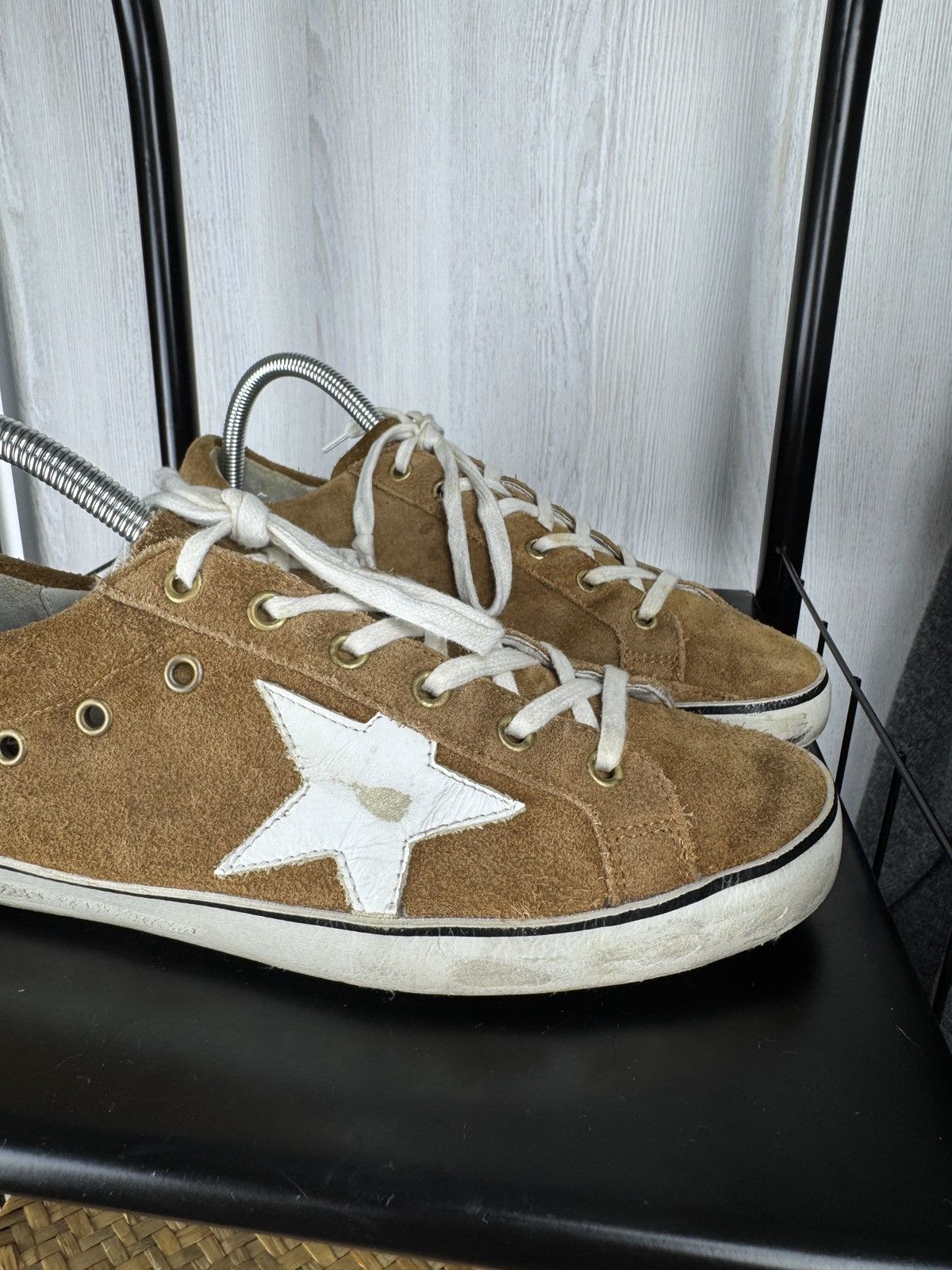 Golden Goose Golden Goose Deluxe Brand Super Star Lace-Up Camel Sneakers Size US 8 / EU 41 - 3 Thumbnail