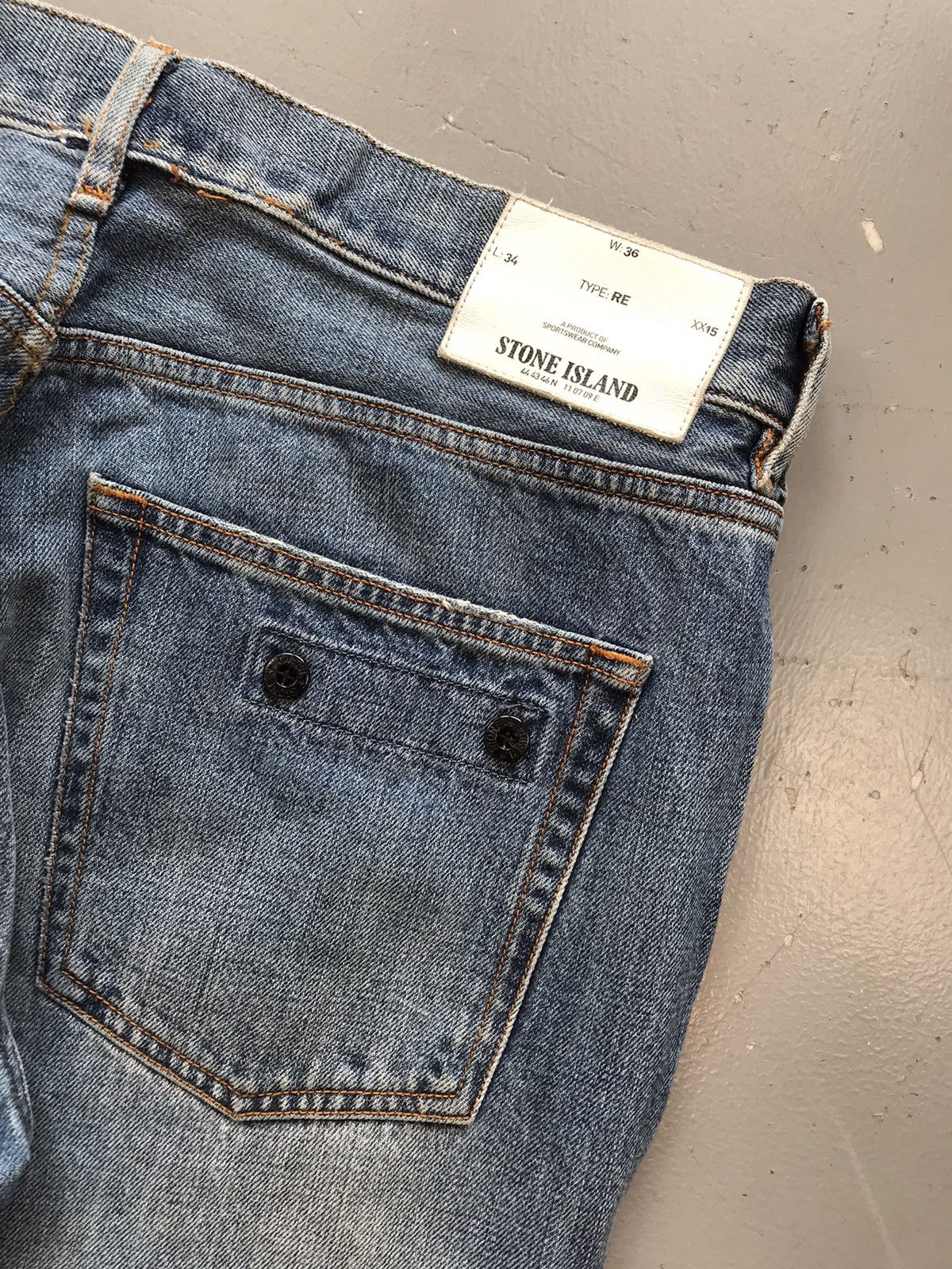 Stone Island × Vintage Vintage stone island straight fit denim Size US 36 / EU 52 - 11 Thumbnail
