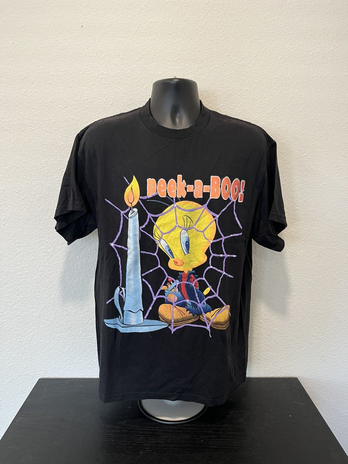 Vintage × Warner Bros Tweety bird Halloween shirt vintage 90s Size US L / EU 52-54 / 3 - 1 Thumbnail