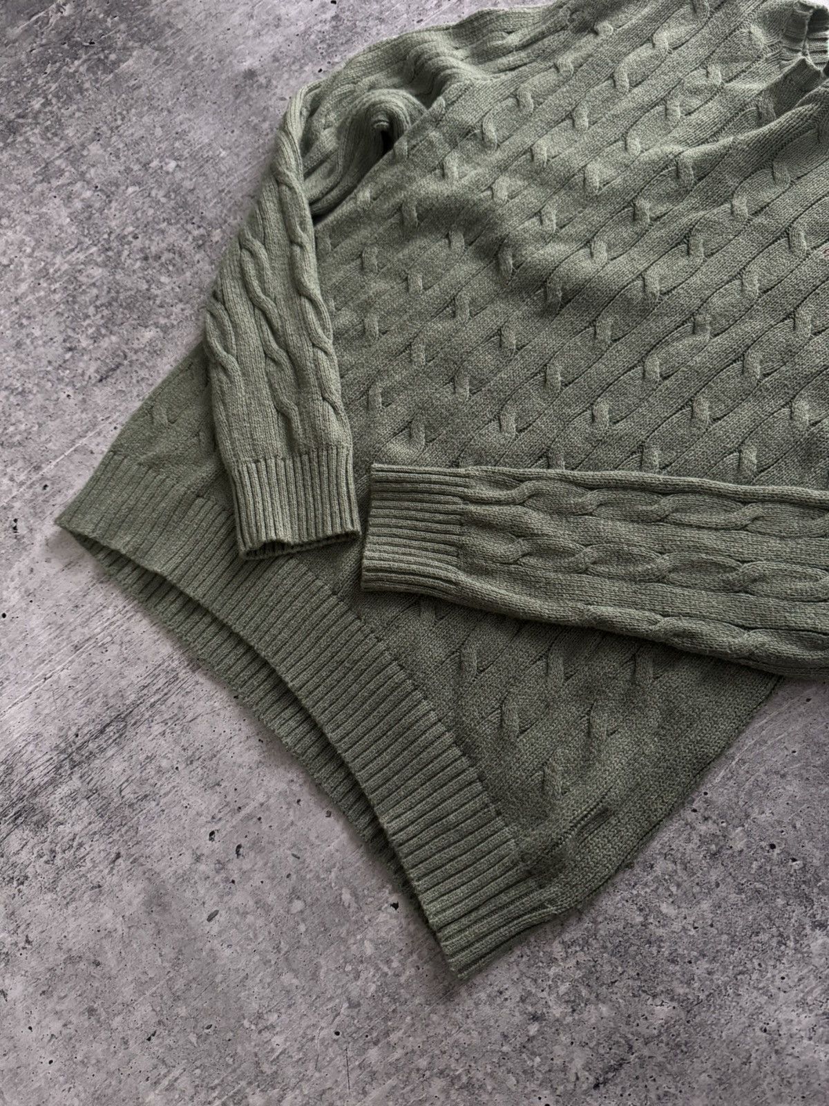 Polo Ralph Lauren Polo Ralph Lauren Cable Knit Sweater Vintage pistachio M Size US M / EU 48-50 / 2 - 5 Thumbnail