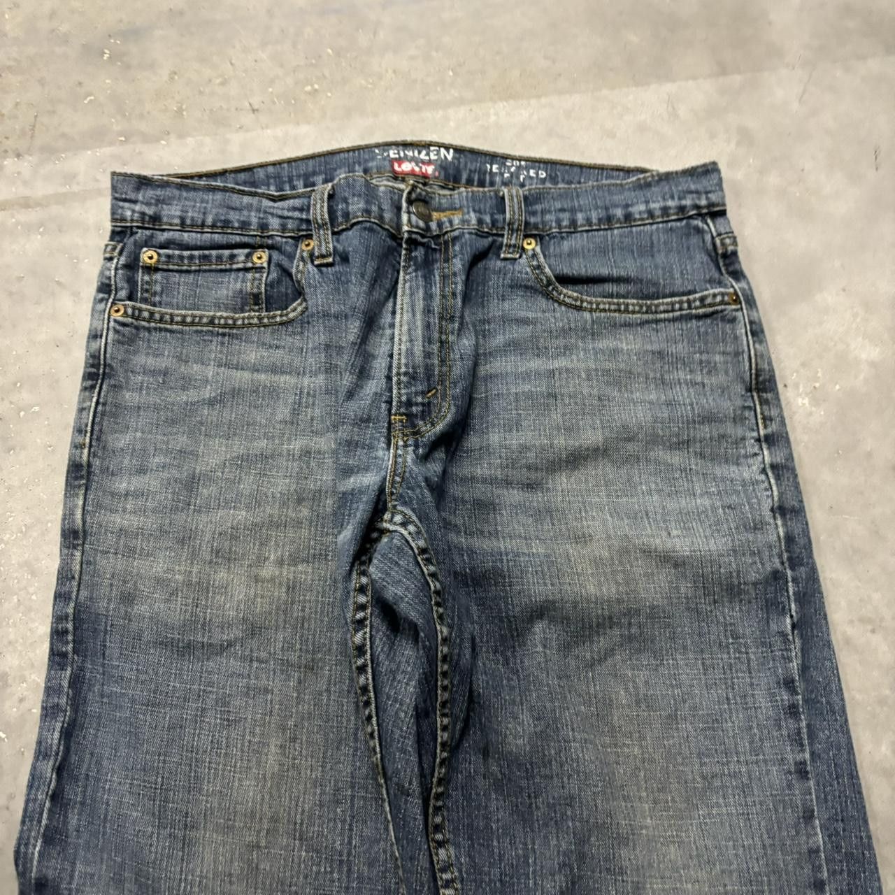 Levi's × Vintage Crazy Vintage Y2K/2000s Grunge Dark Wash Levi’s Denim Jeans! Size US 34 / EU 50 - 5 Thumbnail