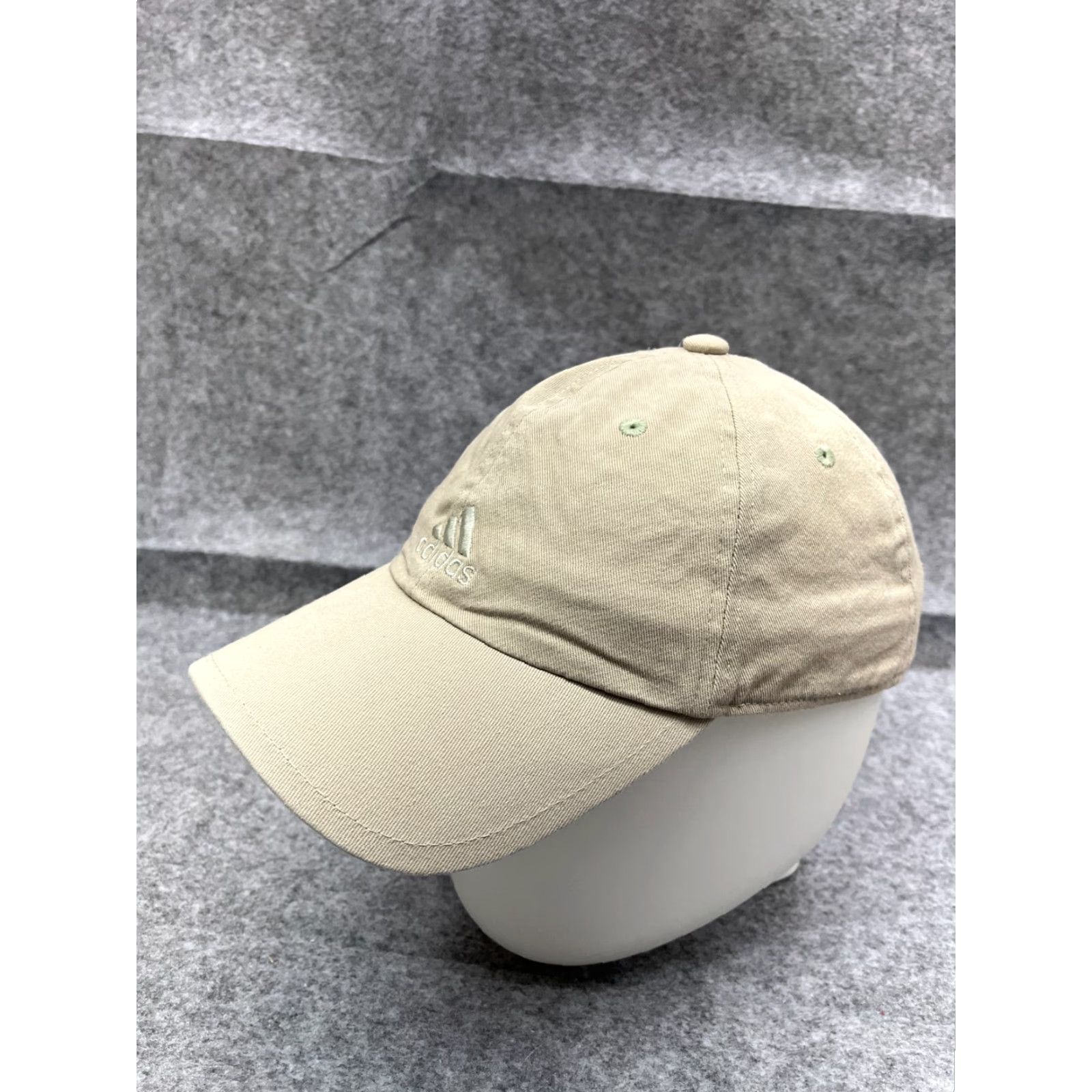 Adidas Adidas Hat Cap Fitted Adult Medium Beige Cotton Blend Aeroready Elastic Ponytail Baseball Cap Mens Size ONE SIZE - 4 Thumbnail