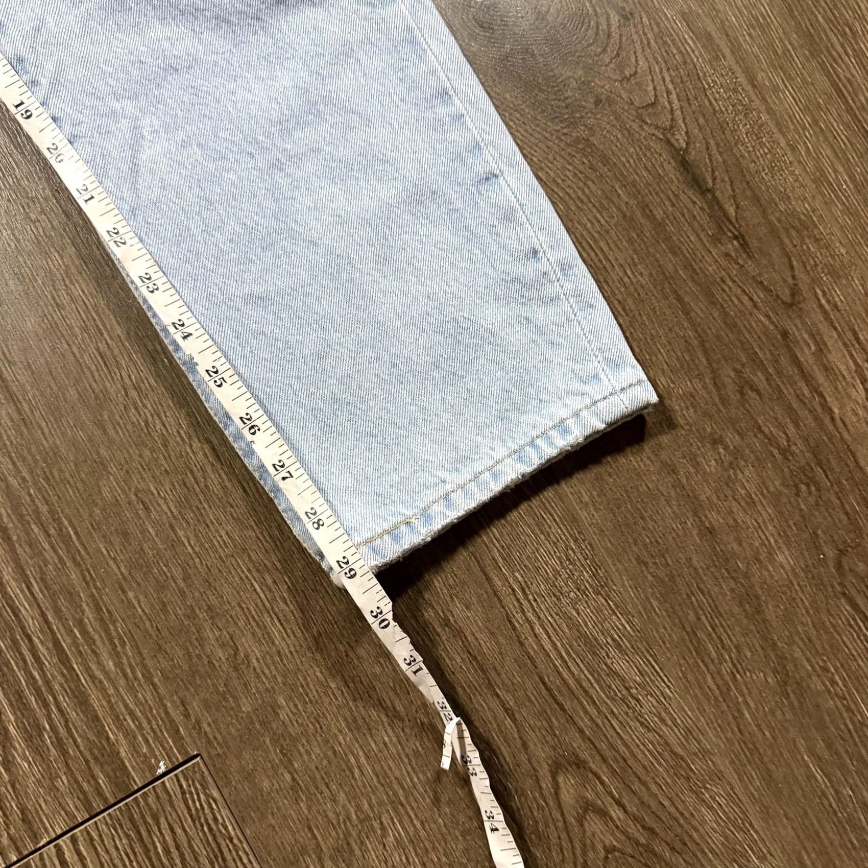 Levi's Levi's 501 Premium Jeans 31x30 Light Blue Regular Straight Denim Button Fly Mens Jeans Reg Straight Denim Size US 31 - 5 Thumbnail