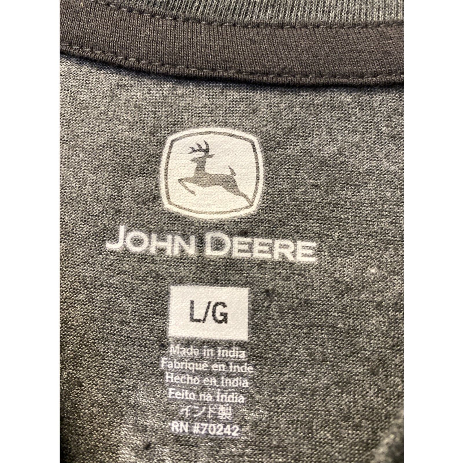John Deere VINTAGE John Deere Camouflage Shirt Long Sleeve Men's Large Gray Camo Cotton Blend 90s Size US L / EU 52-54 / 3 - 5 Thumbnail