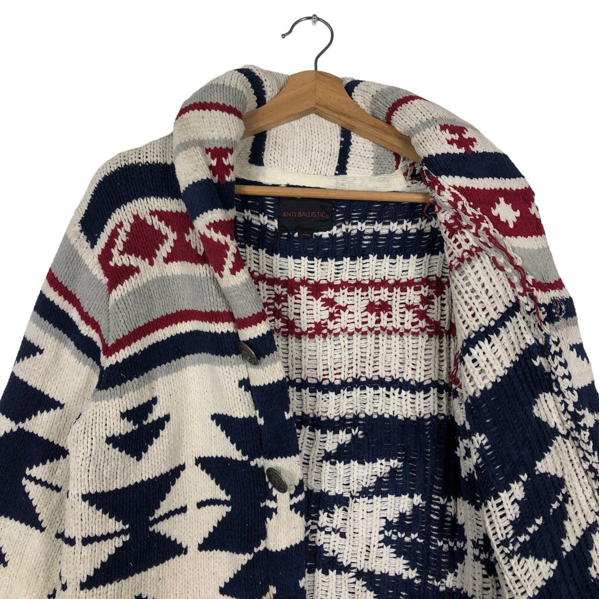 Japanese Brand 🔥Double Collar Anti Ballistic Navajo Aztec Design Size US L / EU 52-54 / 3 - 9 Thumbnail