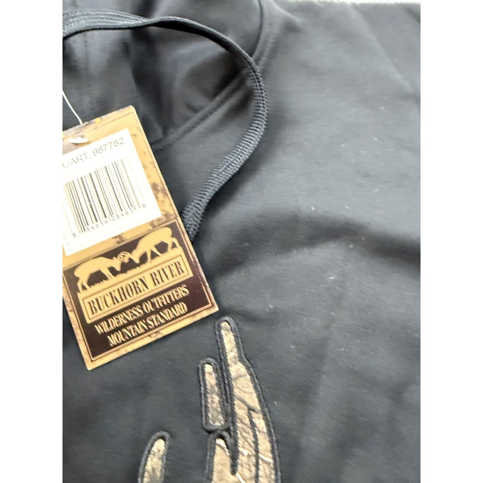 Realtree Buckhorn River Hoodie Mens Medium Black Pullover Knit Realtree Graphic Hunting Size US M / EU 48-50 / 2 - 4 Thumbnail