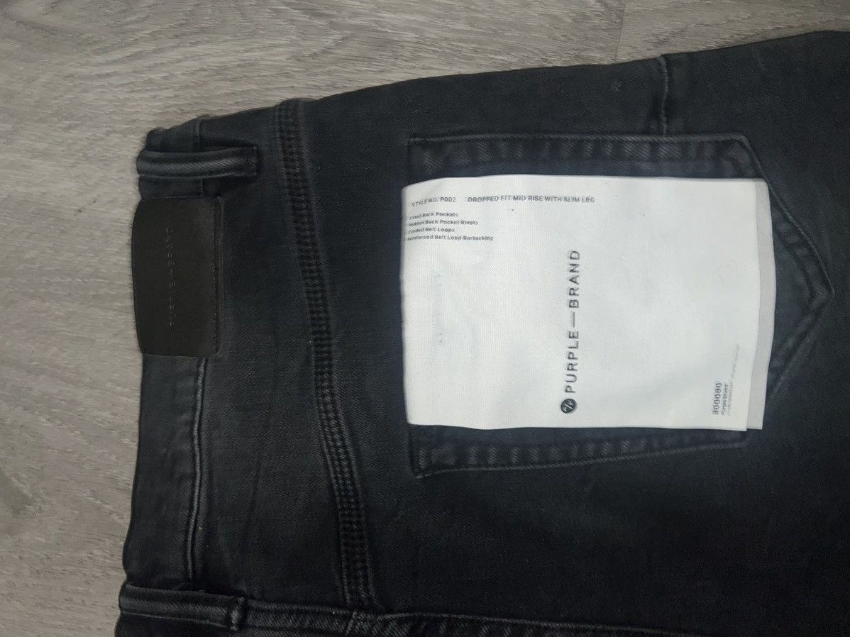 Purple Brand Black distress purple jeans Size US 33 - 11 Thumbnail