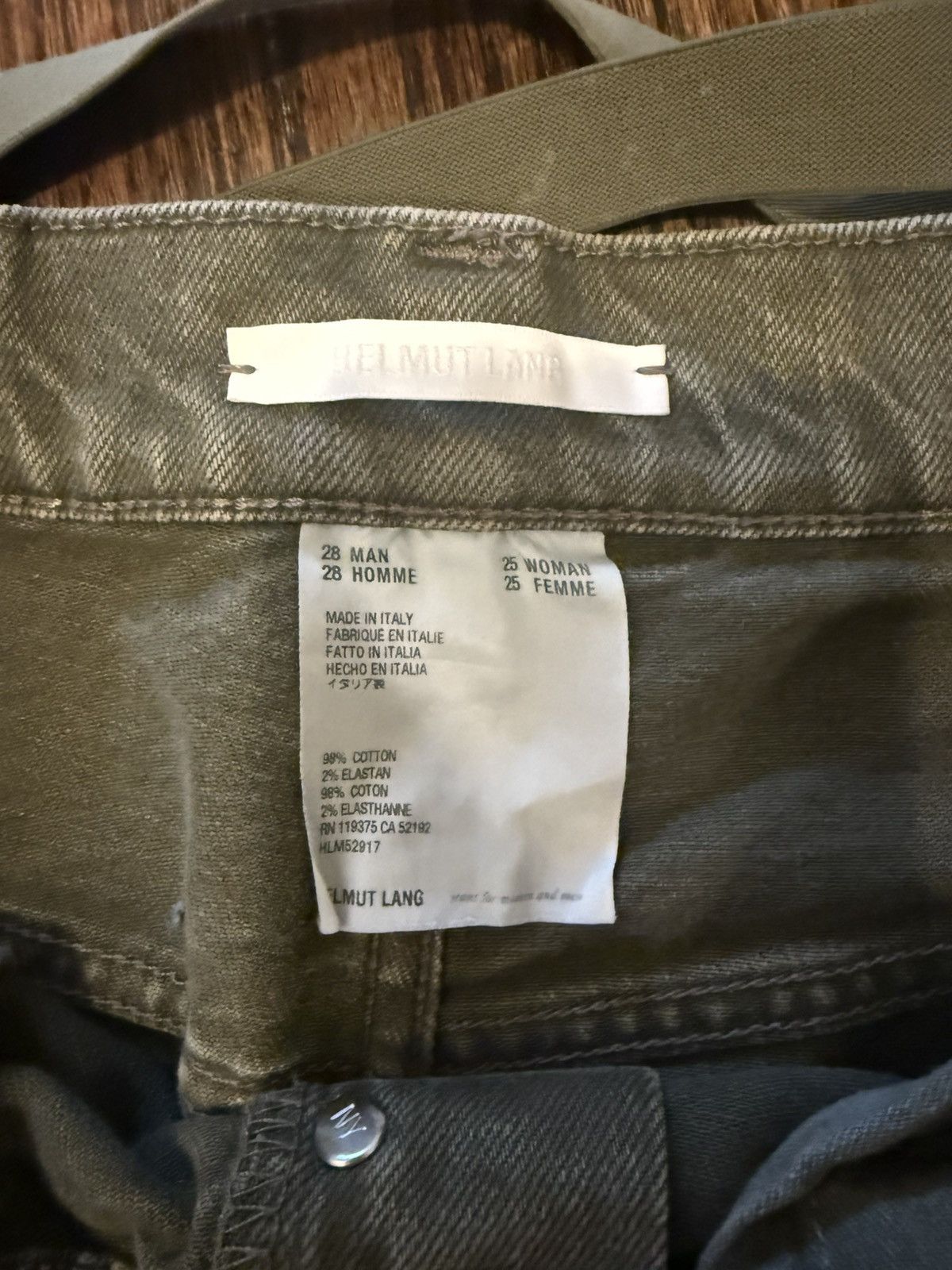 Helmut Lang Helmut Lang Detachable Strap Pants Size US 29 - 3 Thumbnail