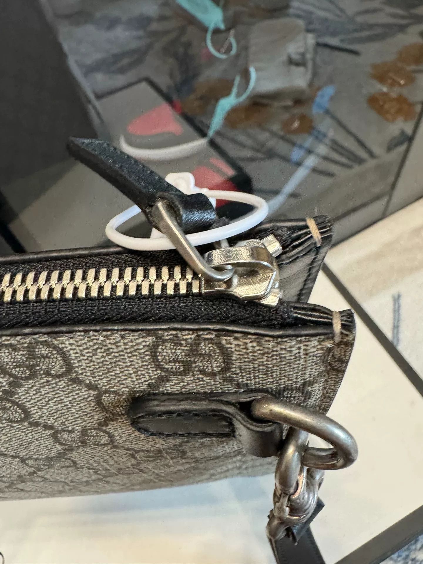 Gucci Gucci GG Logo Web Stripe Canvas Wristlet Size US S / EU 44-46 / 1 - 4 Thumbnail