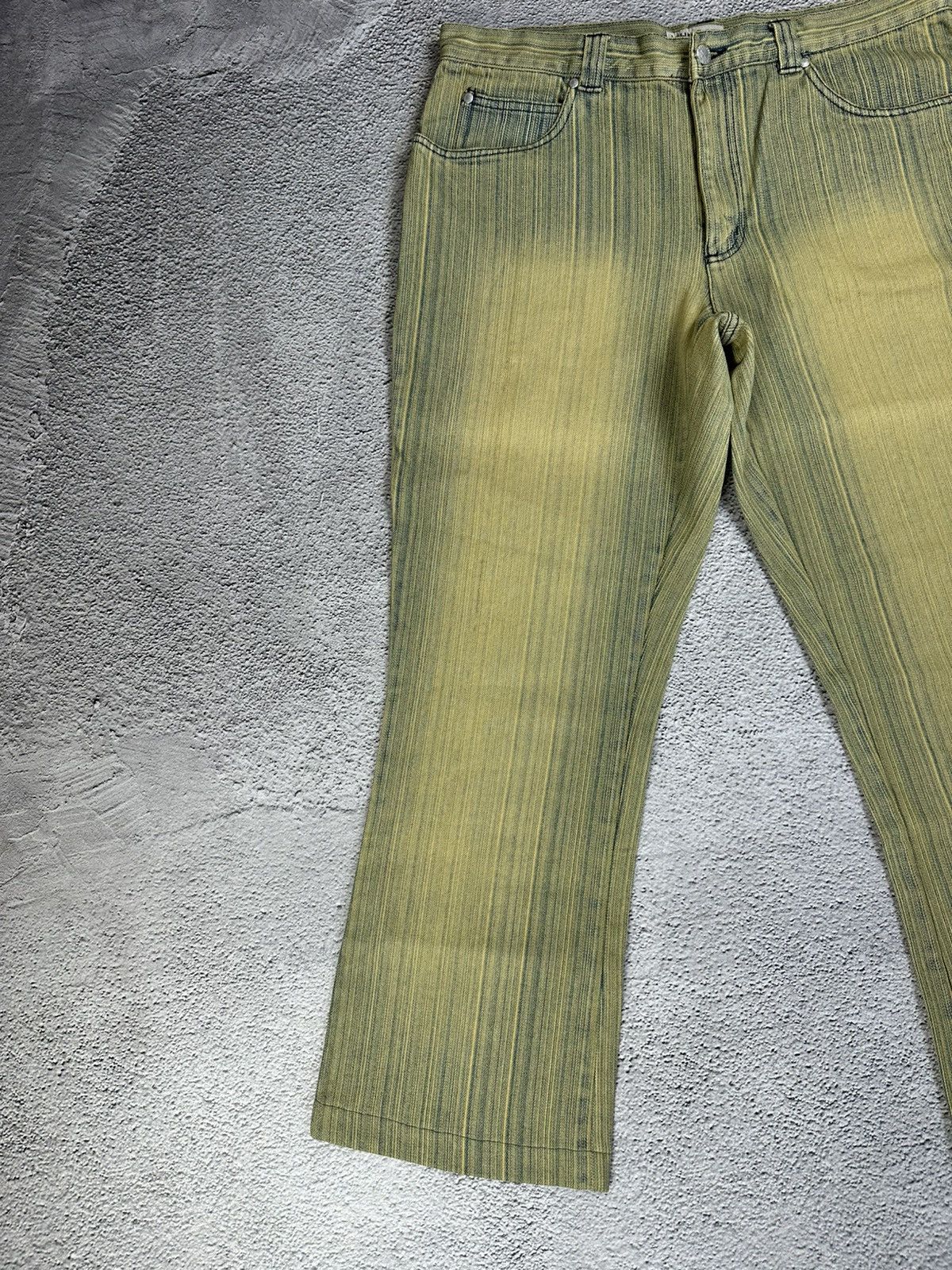 Other Diesel Style Vintage Stripe Flared Jeans Washed Y2K Faded Sk Size US 36 / EU 52 - 7 Thumbnail