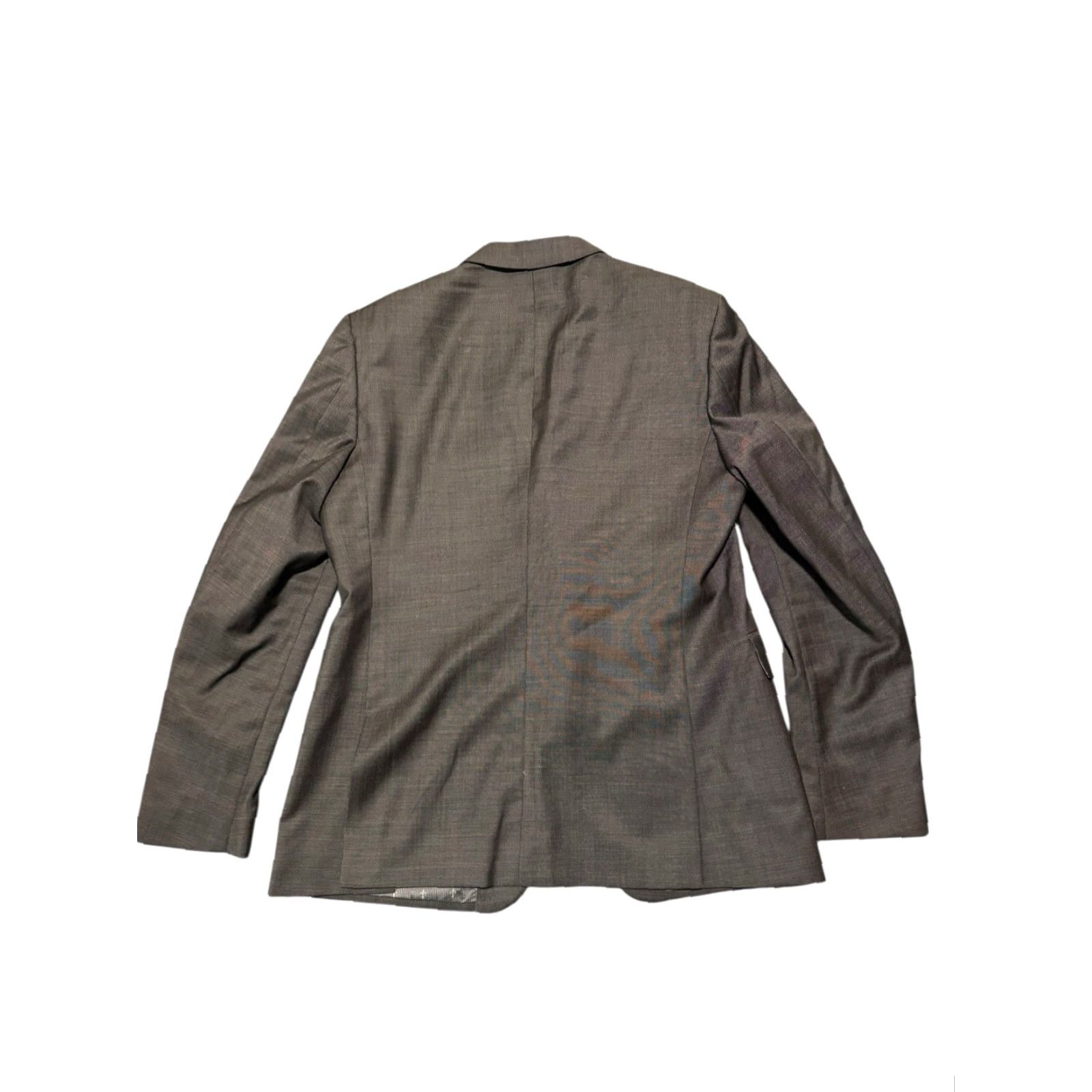 John Varvatos John Varvatos Blazer Gray 100% Virgin Wool Suit Jacket US44R Italy Mens Size 44R - 7 Thumbnail
