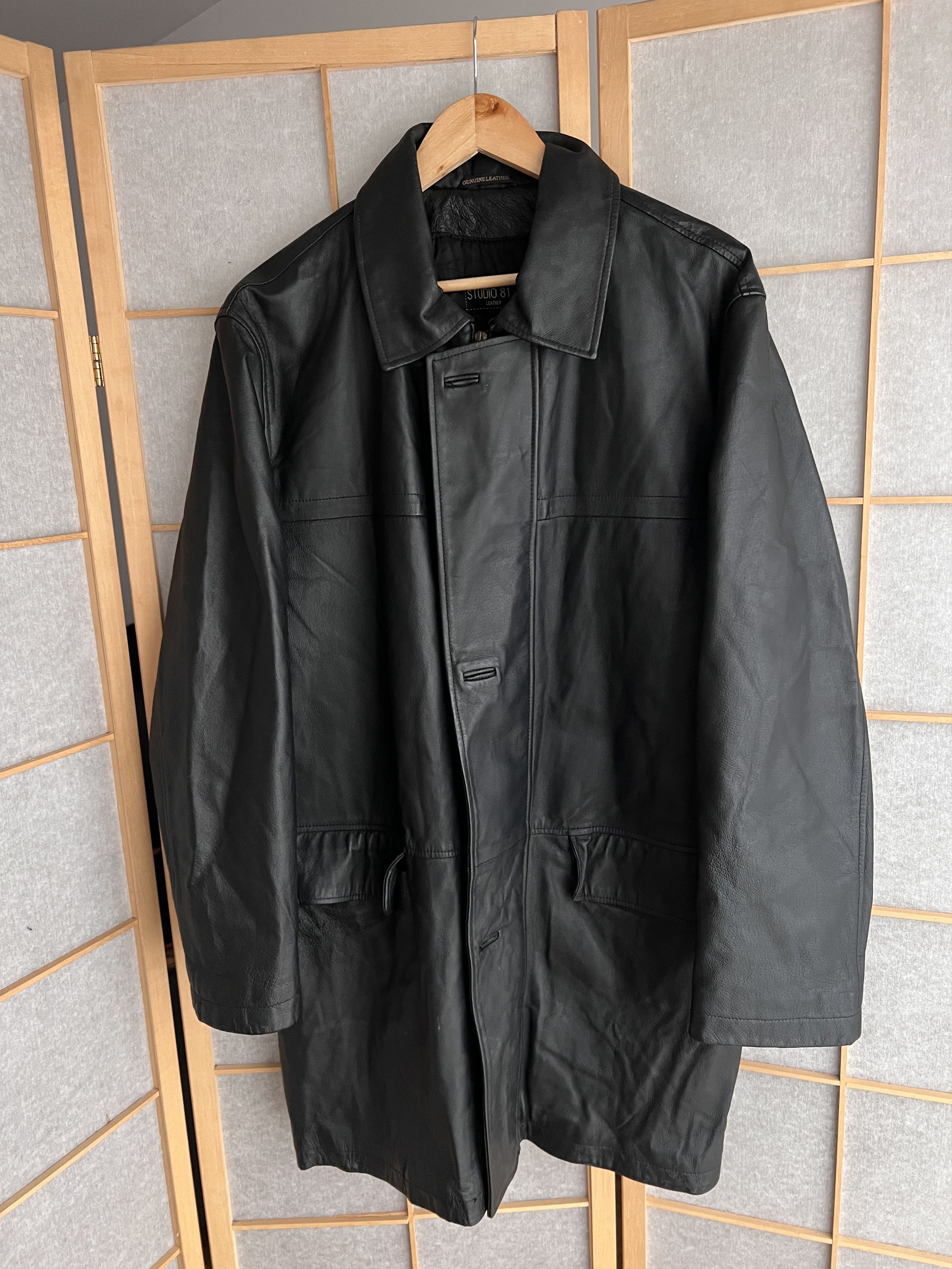 If Six Was Nine 14th Addiction Yohji Yamamoto style leather jacket LGB coat Size US XL / EU 56 / 4 - 5 Thumbnail