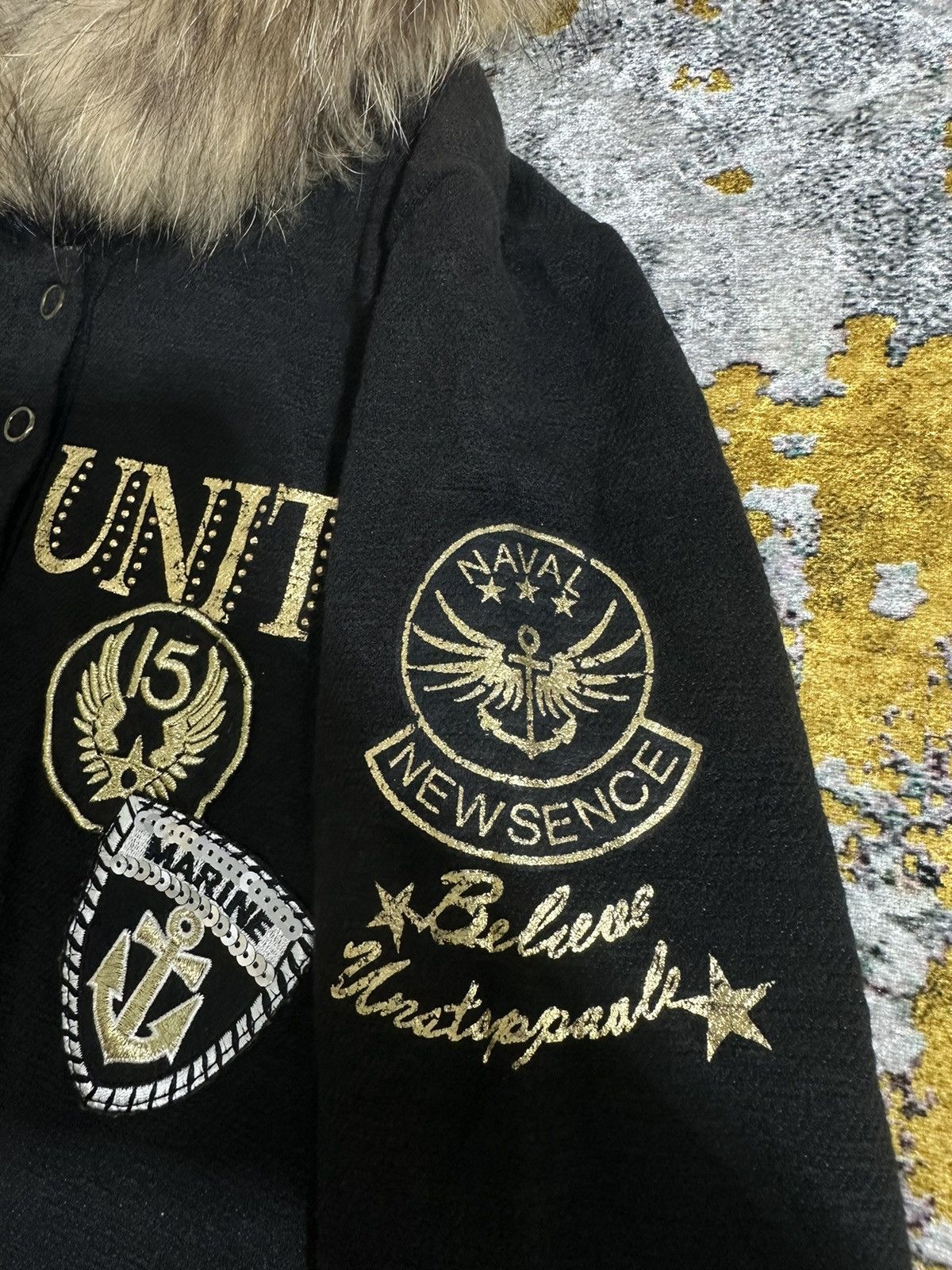 Beauty Beast FUR HOODIE STUDDED DOUBLE LAYER NEW SENSE I6W9 LGB STYLE Size US M / EU 48-50 / 2 - 4 Thumbnail