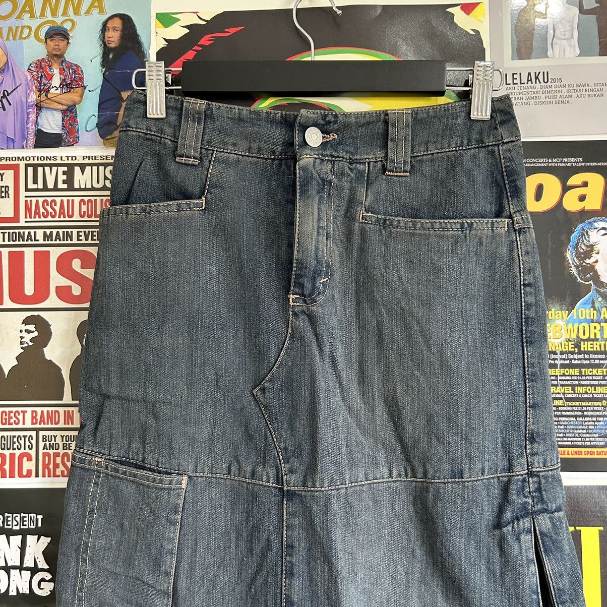 Sisley Vintage Sisley Denim Maxi Skirt Size 26" / US 2 / IT 38 - 2 Thumbnail