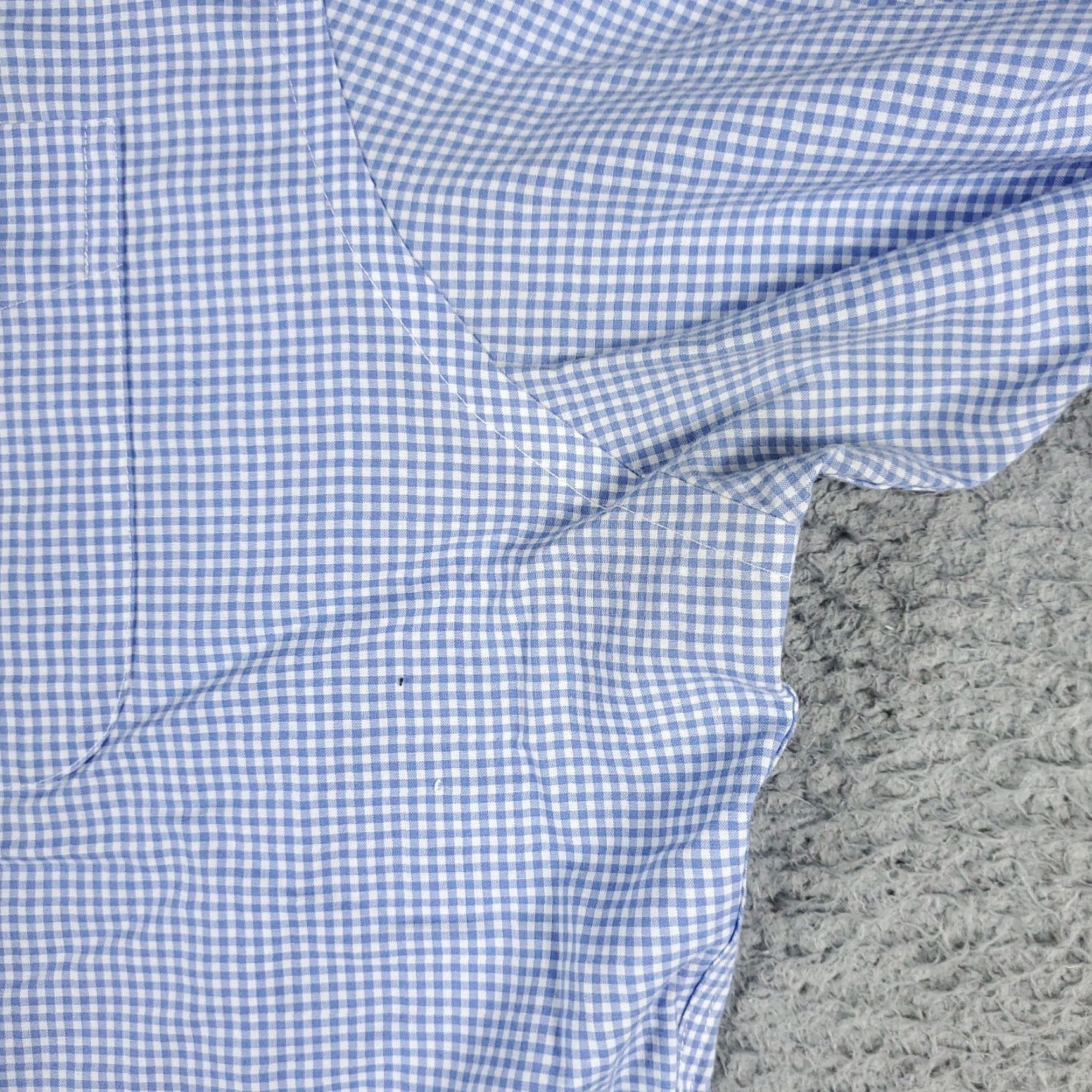 Ralph Lauren Ralph Lauren Dress Shirt Mens Size 17 Blue Check Long Sleeve Button-Down Size 46R - 4 Thumbnail