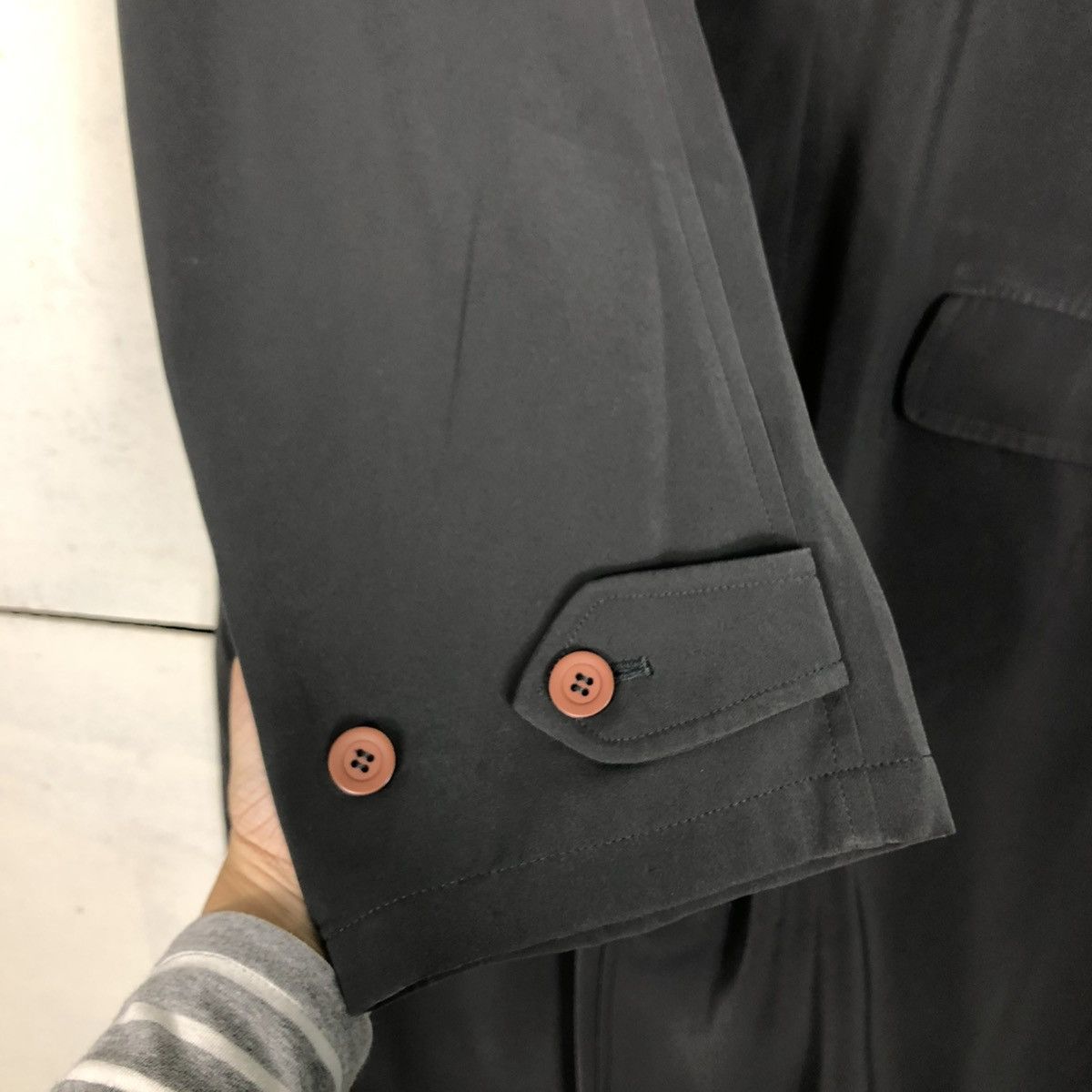 Giorgio Armani 🔥RICH GREY VINTAGE LONG JACKET GIORGIO ARMANI CLASSICO ITALY Size US M / EU 48-50 / 2 - 16 Thumbnail