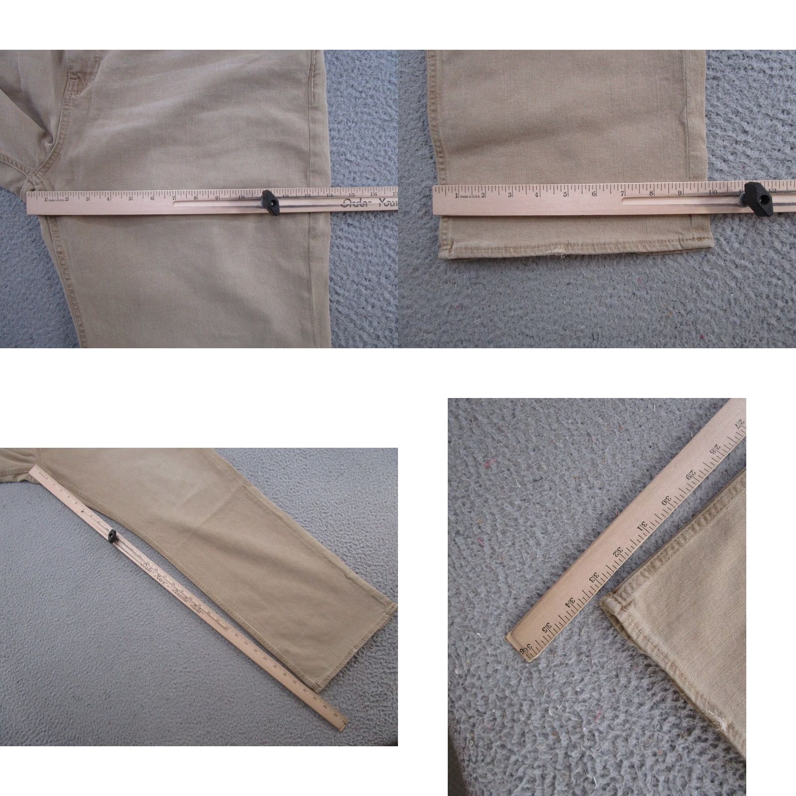 Vintage Buckle Jeans Buckle BKE Mens Straight Stretch Leg 42L 42x33 Tan Brown Denim 5-Pocket Style 42 Inseam Men Jeans Size US 42 / EU 58 - 8 Thumbnail