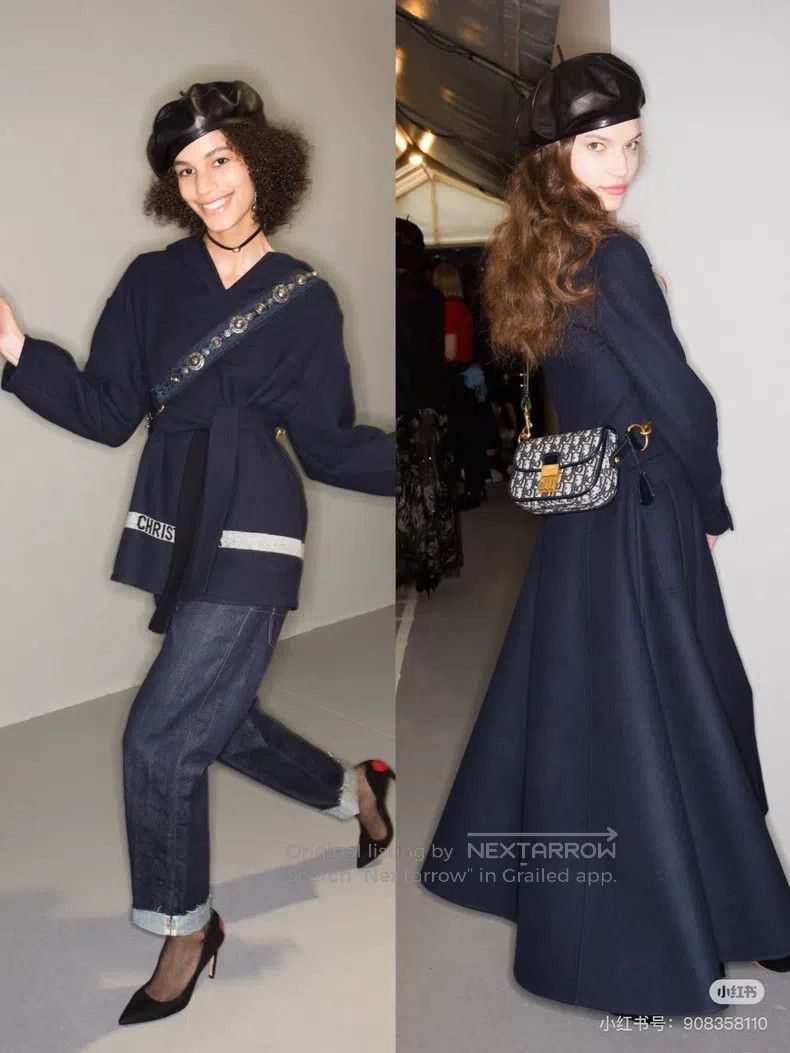Dior Dior Dark blue little bee hem letter logo hooded lace-up w Size XS / US 0-2 / IT 36-38 - 8 Thumbnail