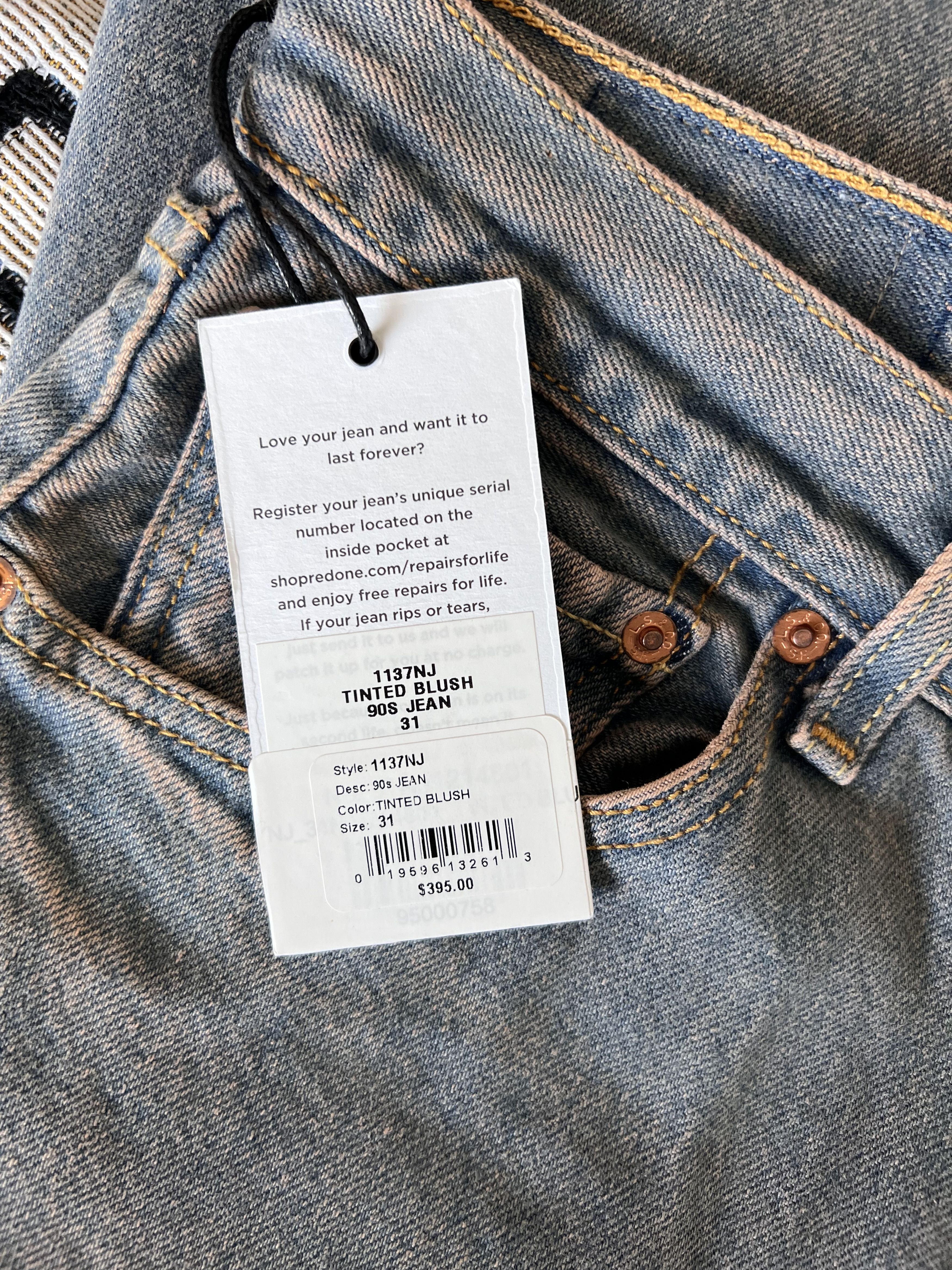 RE/DONE RE/DONE Levi's 90s Jeans in Tinted Blush Size US 31 - 7 Thumbnail