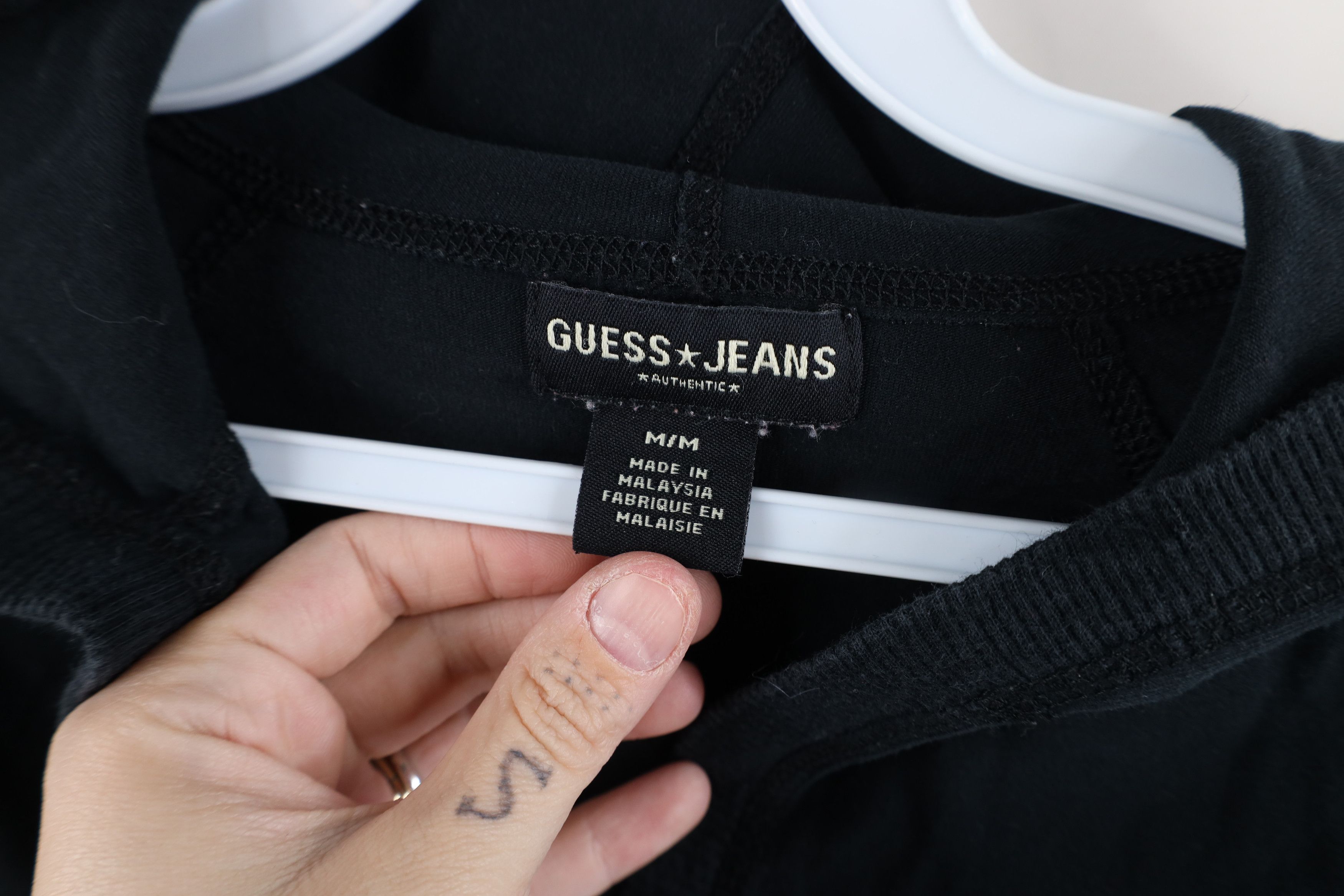 Guess × Vintage Vintage 90s Y2K Guess Babydoll Spell Sequin Hooded T-Shirt Size M / US 6-8 / IT 42-44 - 9 Thumbnail