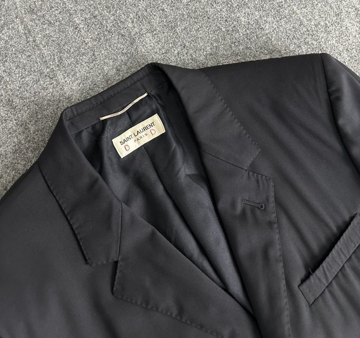 Saint Laurent Paris Saint Laurent - Hedi Slimane 2012 - Wool Three Button Blazer Size 48S - 5 Thumbnail