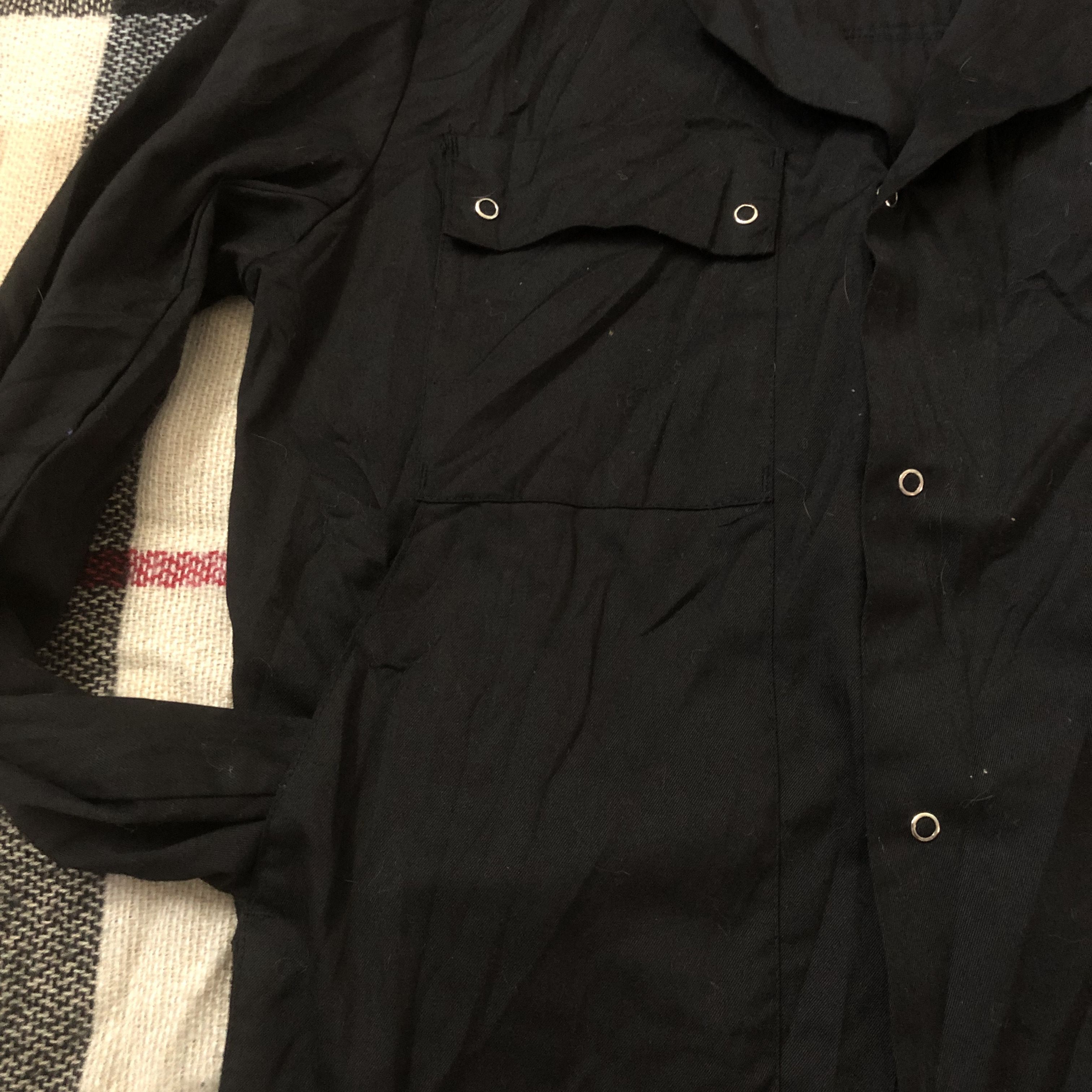 Vintage Vintage 80s Klopman French work wear military pocket shirt L Size US L / EU 52-54 / 3 - 2 Thumbnail