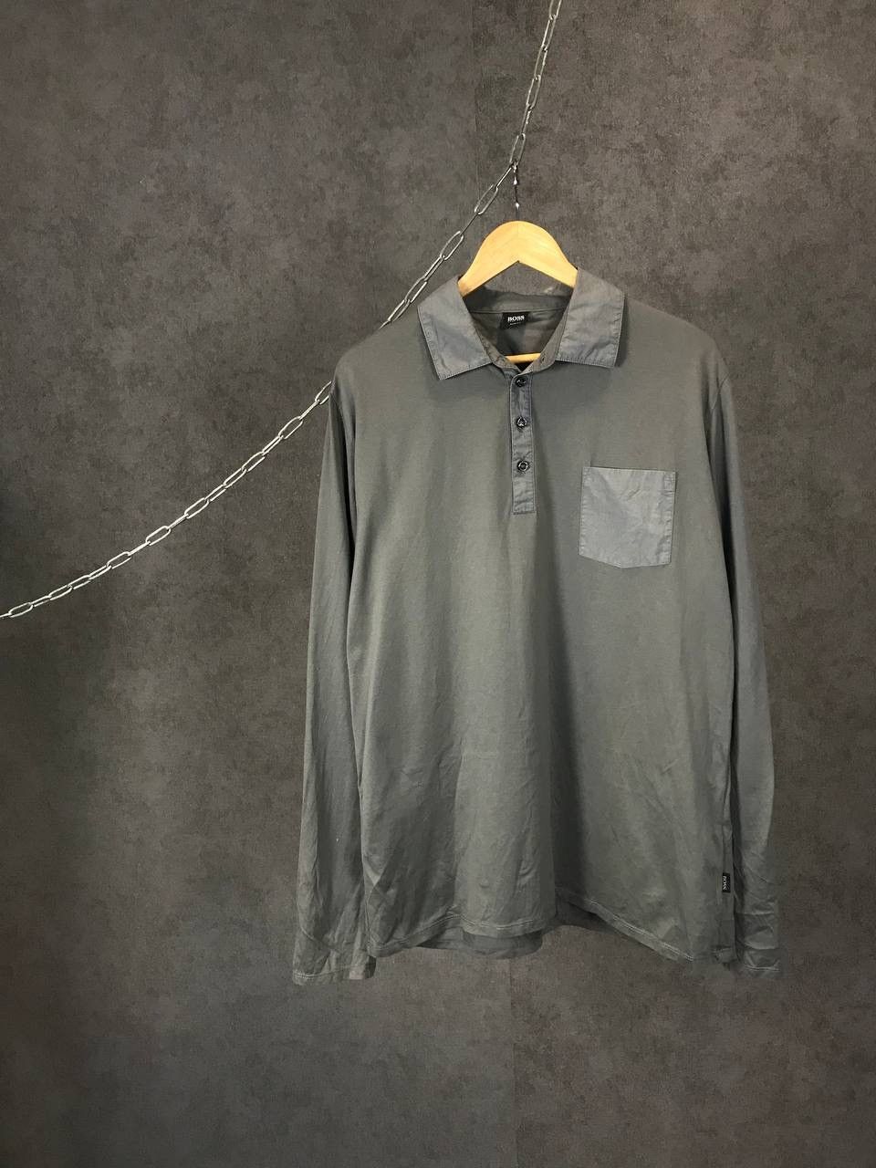 Designer × Hugo Boss Hugo Boss designer pocket longsleeve Size US XL / EU 56 / 4 - 1 Thumbnail