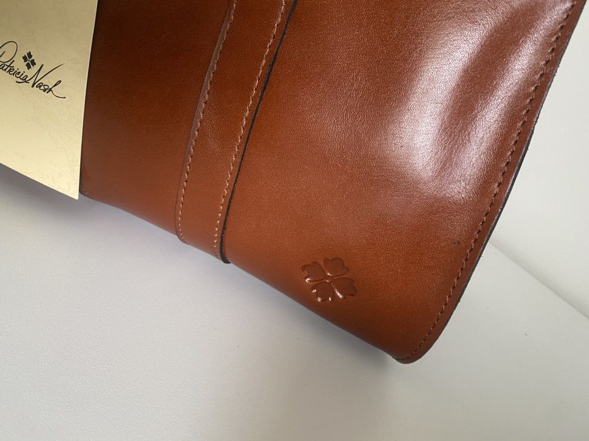 NWT Patrica Nash Vienna Hand Cut Tooled Tan Leather Handbag