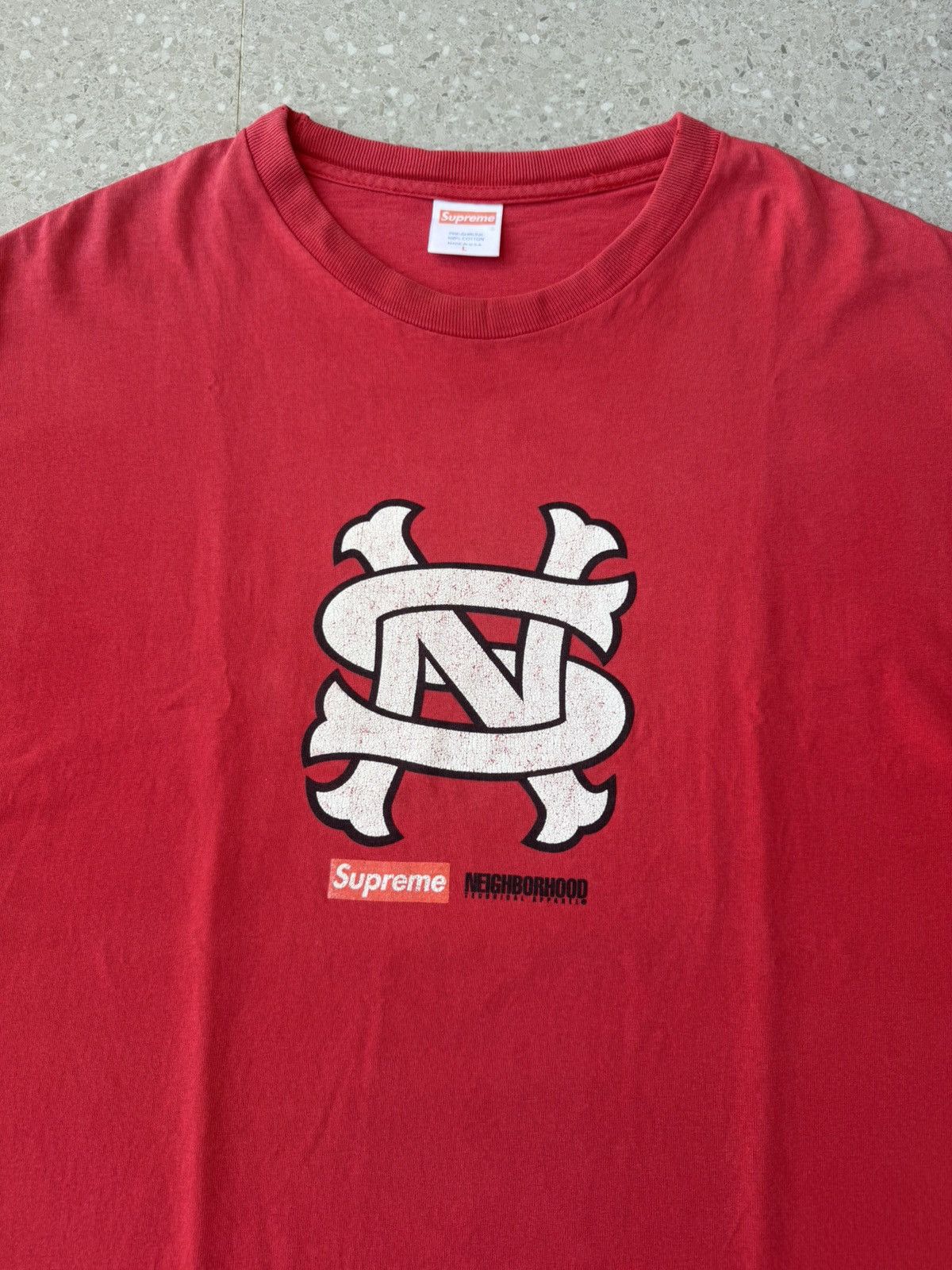 新品XL SUPREME NEIGHBORHOOD Box Logo Tee Neighborhood × Supreme Supreme X Neighborhood Box Logo Skull T