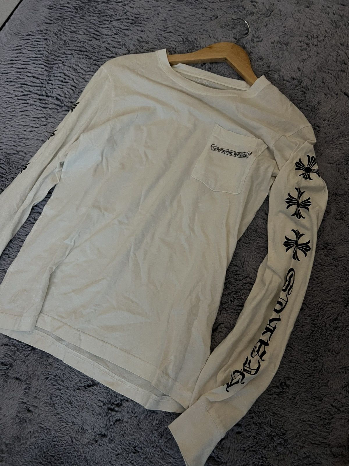 Chrome Hearts chrome hearts - long sleeve white Size US S / EU 44-46 / 1 - 1 Thumbnail