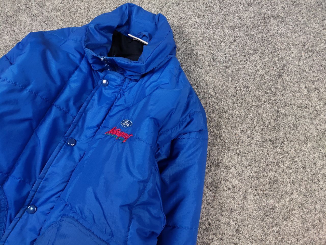 Vintage Vintage 90's Ford Motorsport Racing Winter Blue Nylon Jacket Size US S / EU 44-46 / 1 - 3 Thumbnail