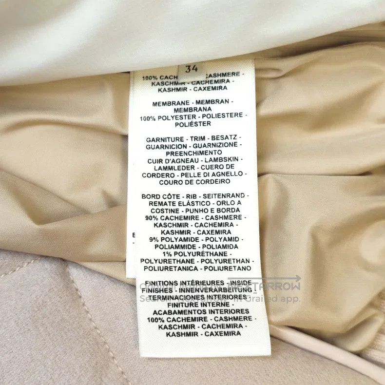 Hermes Hermes Beige Cashmere Short Down Jacket Size XXS / US 00 / IT 34 - 6 Thumbnail