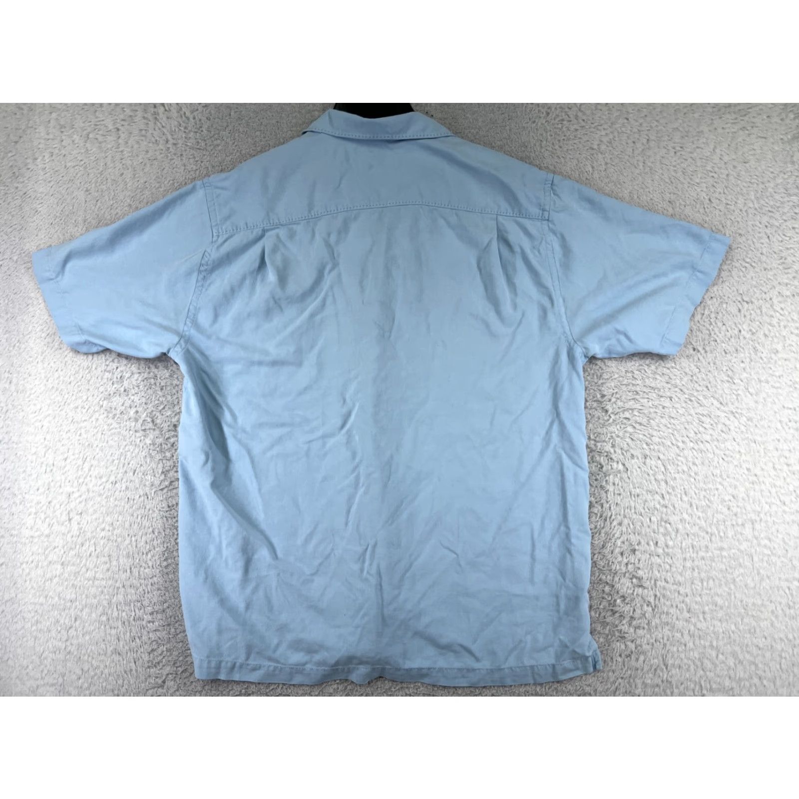 Tommy Bahama Tommy Bahama Shirt Men L Blue Button-Up Silk Hawaiian Vacation Resort Aloha Beach 40 in Chest Pockets Short Sleeve Button-Up, Casual, Travel Mens Size US L / EU 52-54 / 3 - 2 Thumbnail