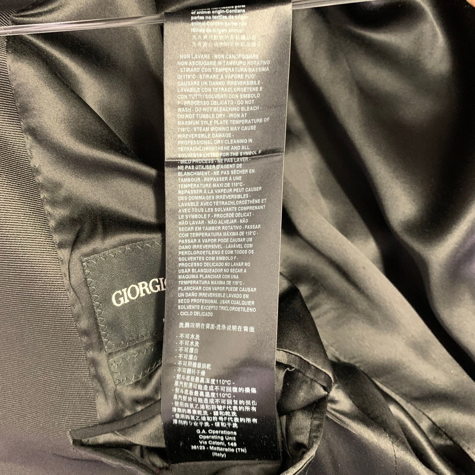 Giorgio Armani GIORGIO ARMANI Size 40 Black Jacquard Wool Blend Sport Coat Size 40R - 9 Thumbnail
