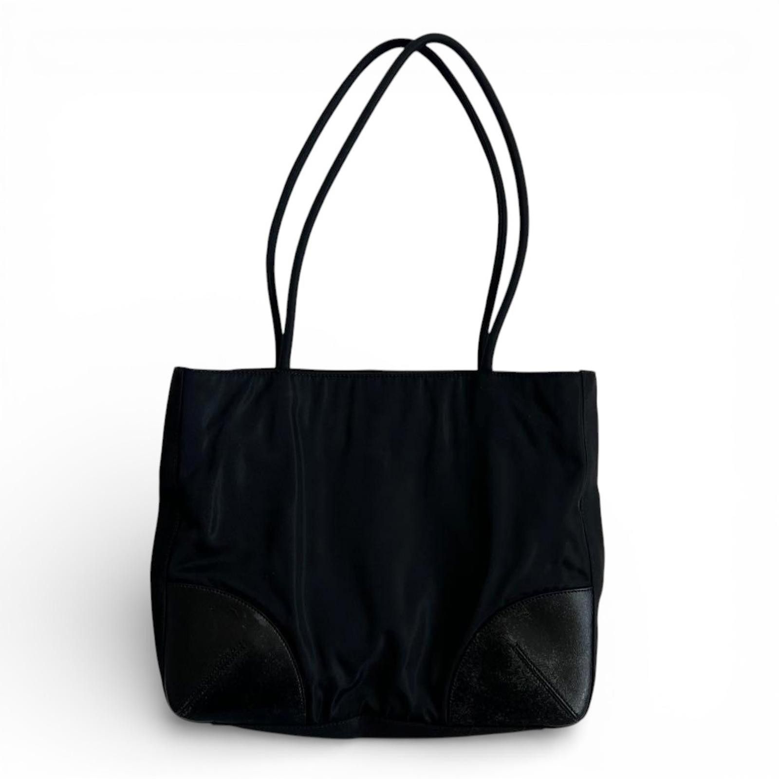 Prada Prada - Black Nylon Tote Bag Size ONE SIZE - 4 Thumbnail