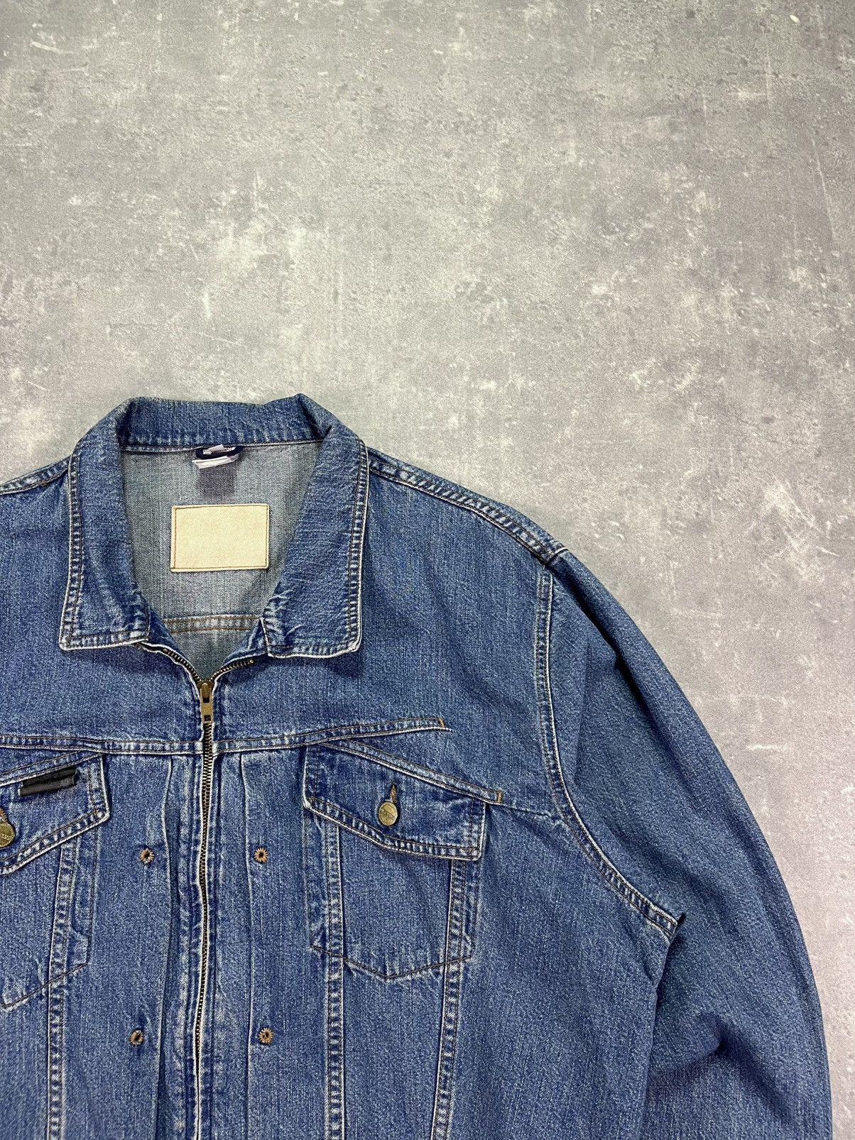 Marithe + Francois Girbaud 90s Marithe Francois Girbaud Denim Zip Trucker Jacket XL Size US XL / EU 56 / 4 - 5 Thumbnail