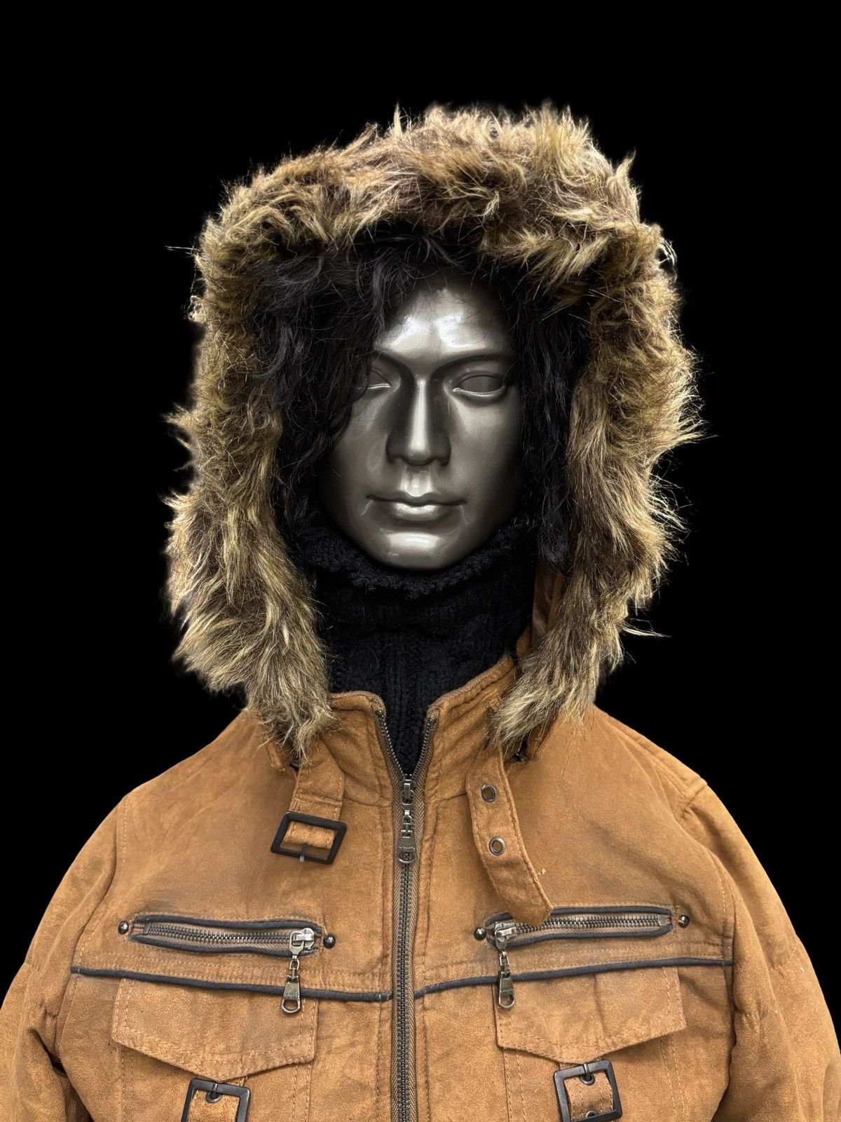 Japanese Brand in the attic Multipockets Fur Hoodie Punk Jacket Size US S / EU 44-46 / 1 - 20 Thumbnail