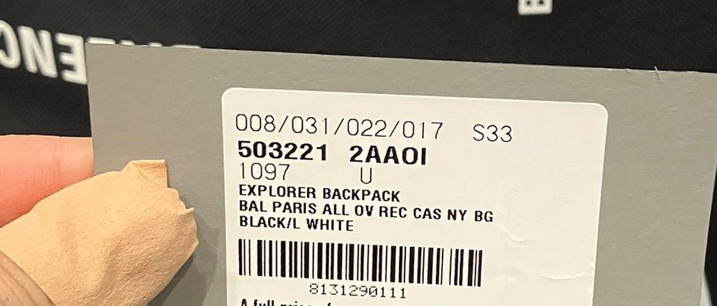 Balenciaga o1bcso1str1124 Size: OS / Explorer Backpack Bal Paris Size ONE SIZE - 5 Thumbnail