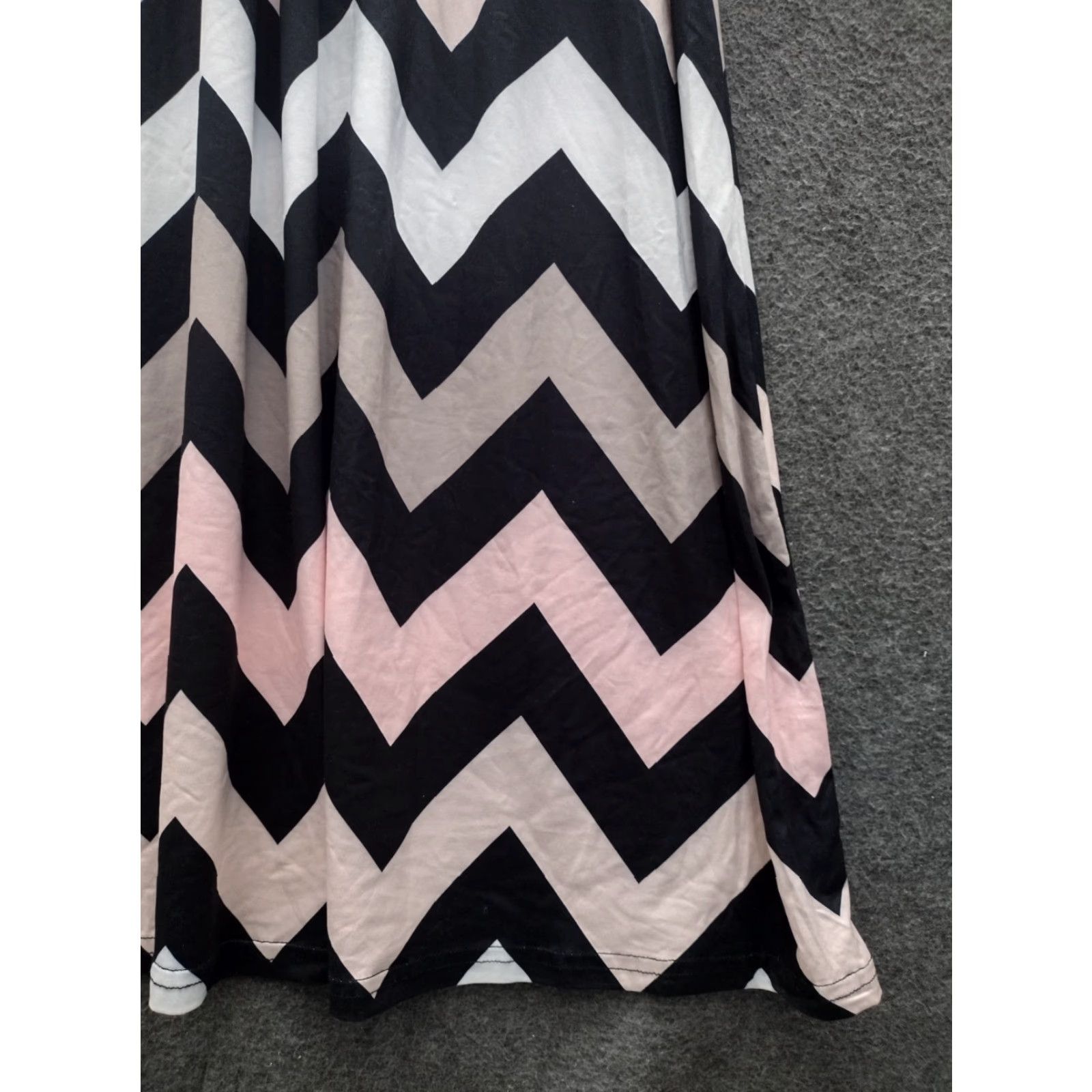 Vintage Demetory Women`s Boho Empire Chevron Tank Top Casual Maxi Long Dress 2XL Size XXL / US 16-18 / IT 52-54 - 5 Thumbnail