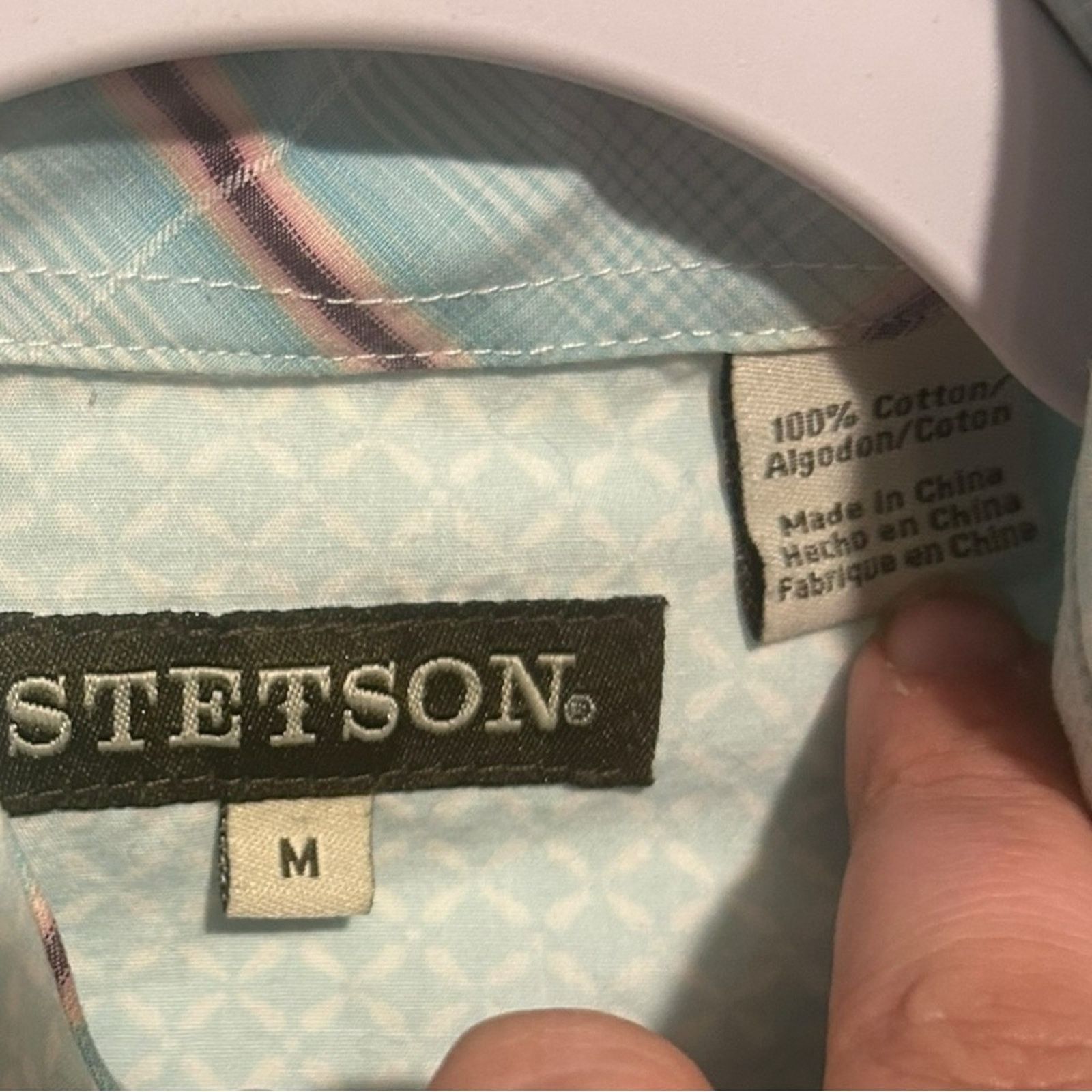 Stetson Stetson Blue Casual Button Down Shirt Size Medium western Size US M / EU 48-50 / 2 - 2 Thumbnail