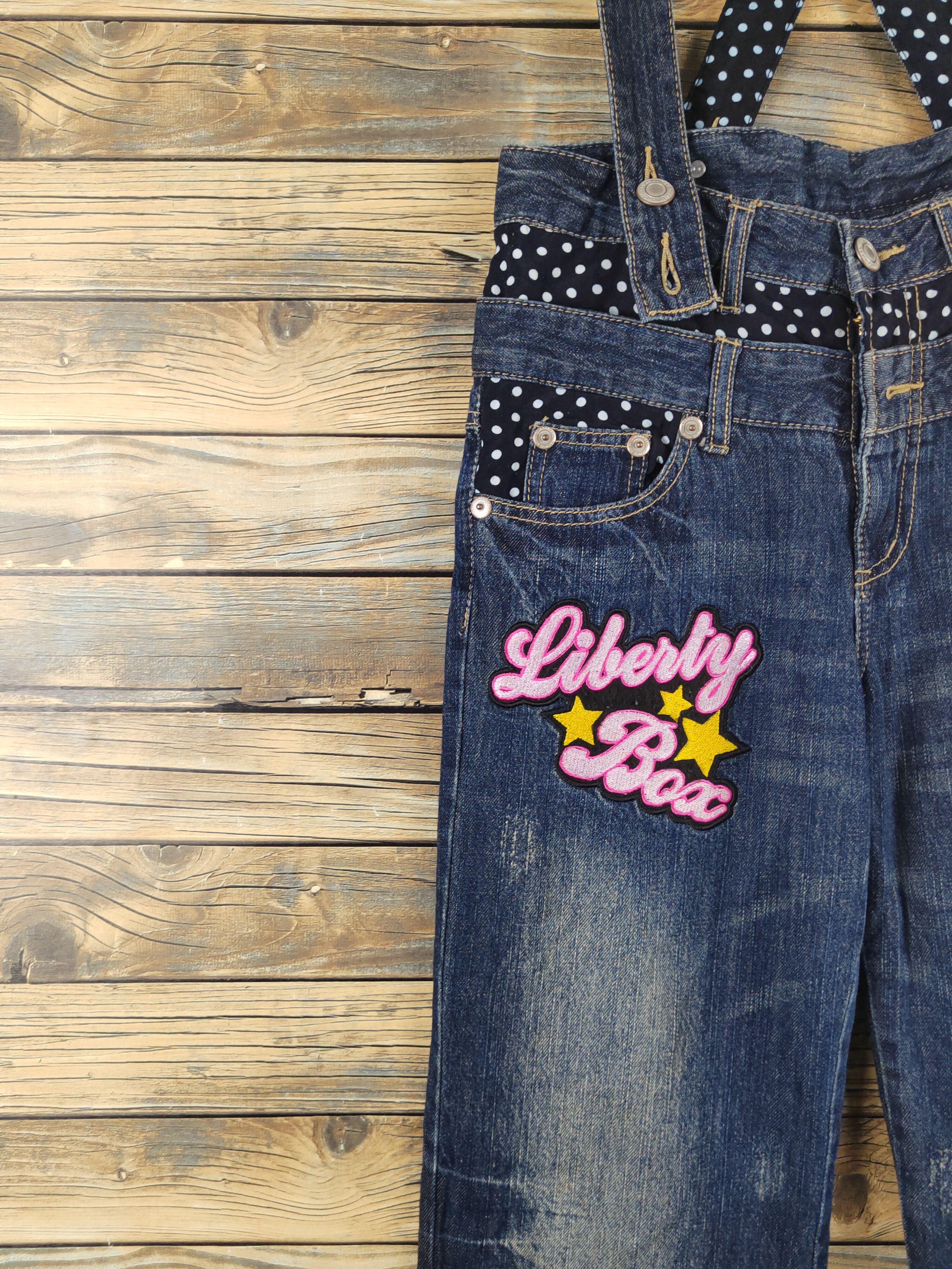 Japanese Brand DL Japanese Brand Dark Blue Suspender Soft Jeans #1090 Size 28" / US 6 / IT 42 - 7 Thumbnail