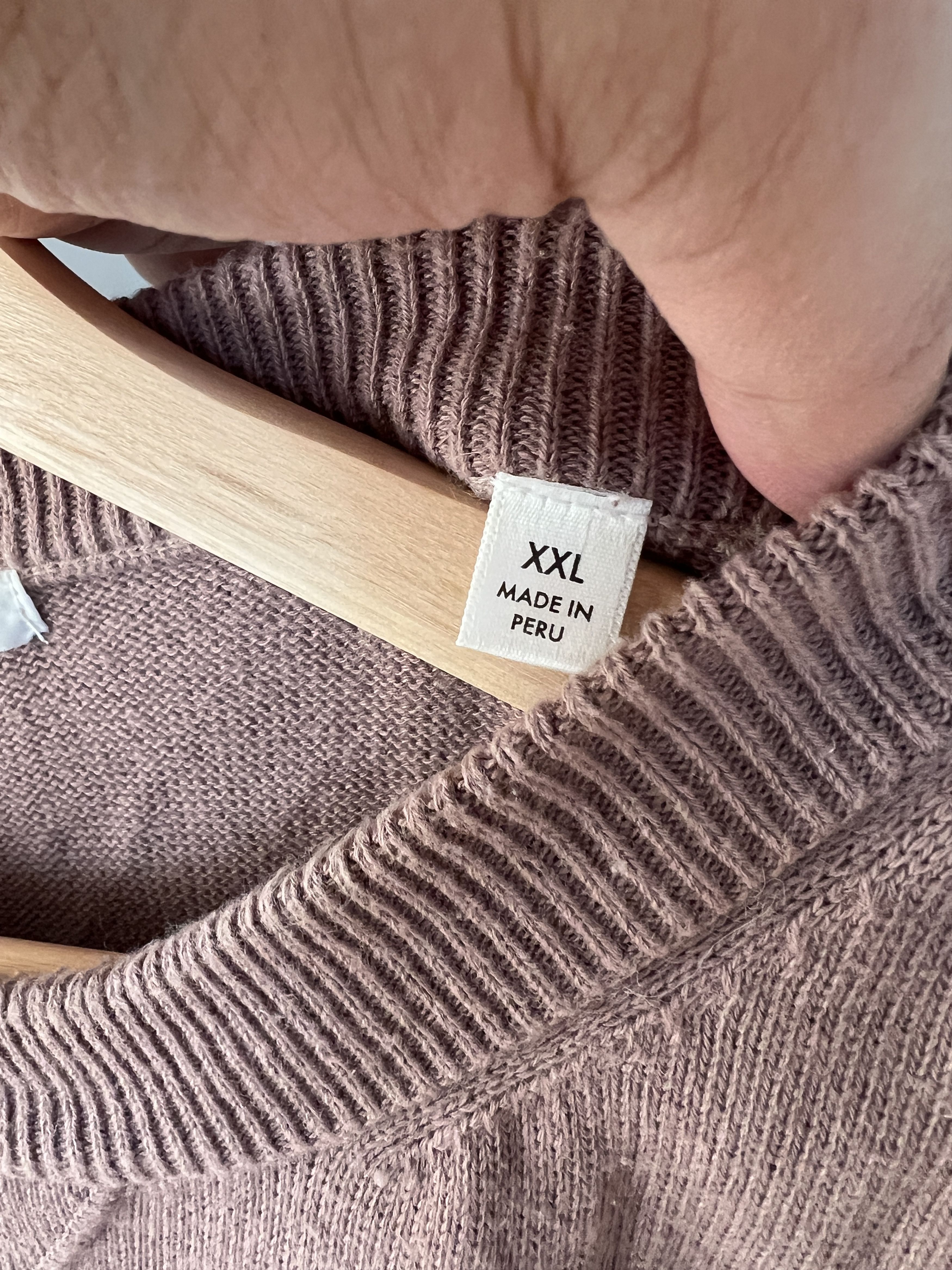 3sixteen Knit Shirt Cotton Linen Mauve Size US XXL / EU 58 / 5 - 3 Thumbnail
