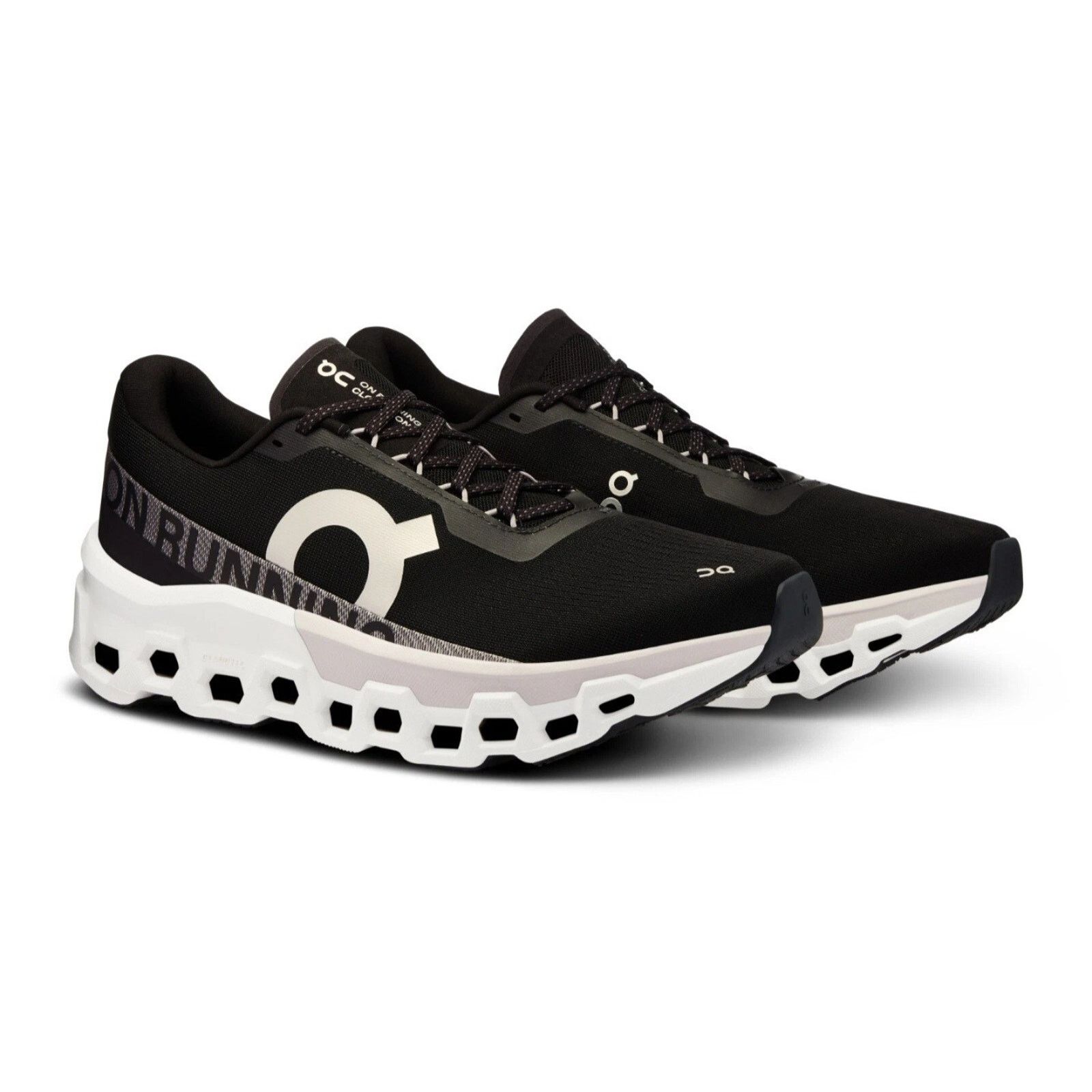 On Shoes Mens CloudmOnster 2 Black Frost Mesh Running 11.5